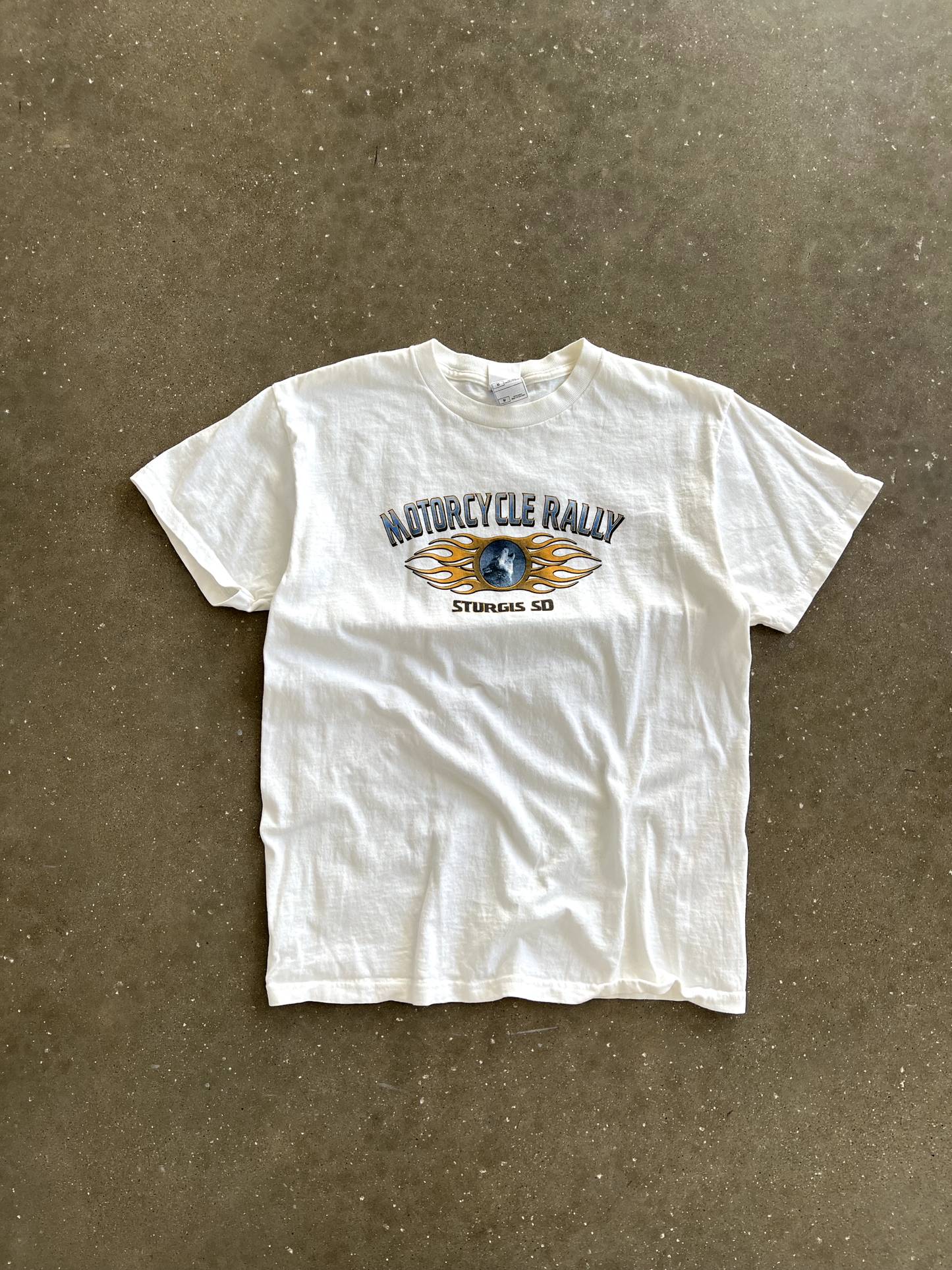 Vintage White Sturgis Graphic Tee - M