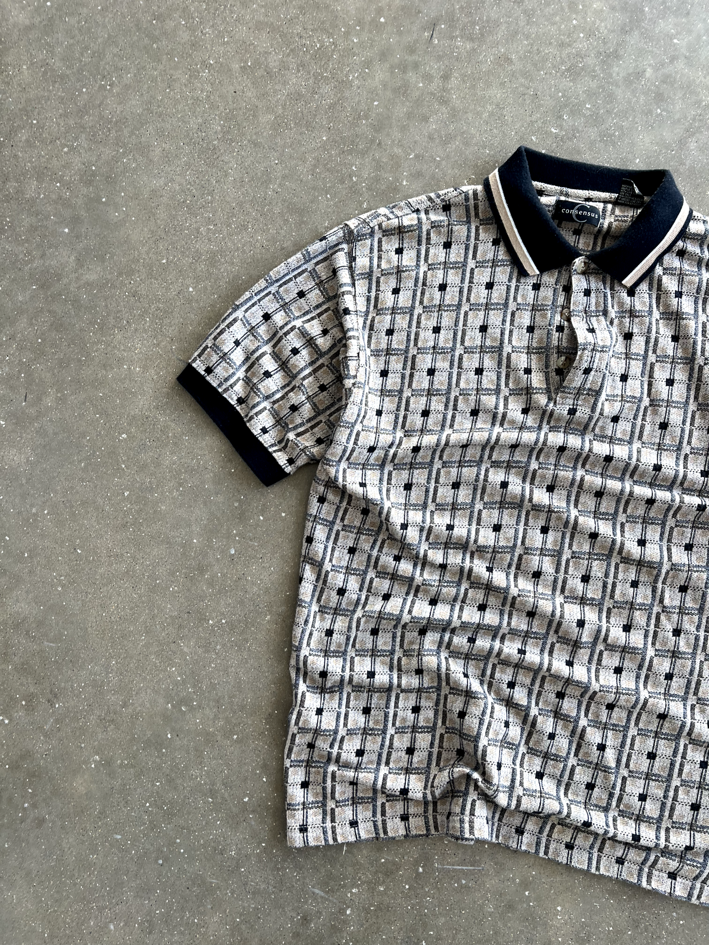 Vintage Striped Button Up - L