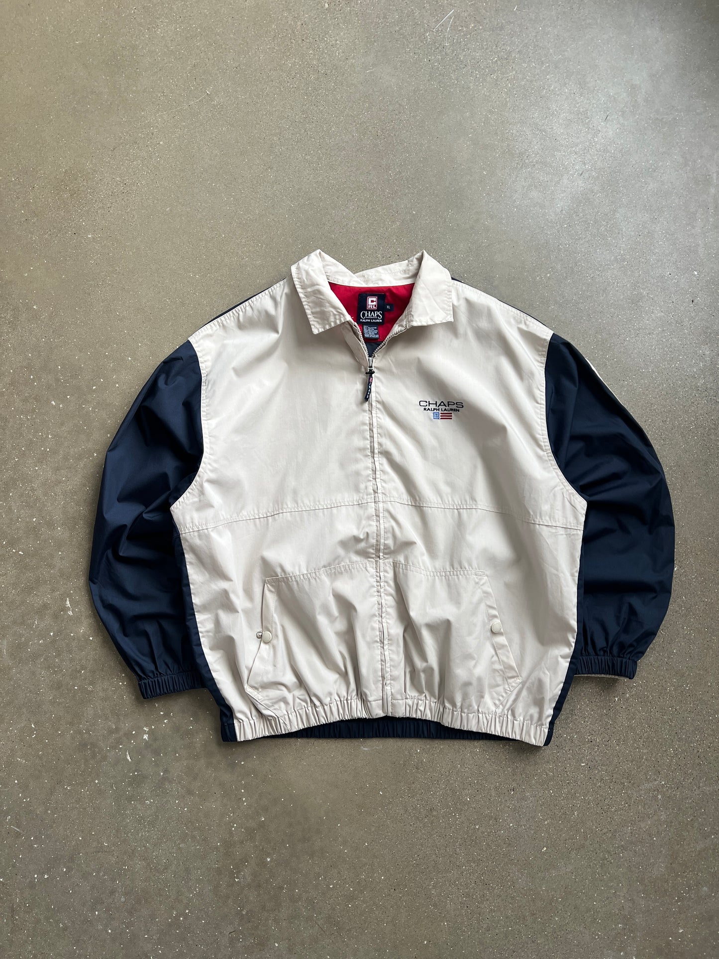 Vintage Cream Chaps Bomber Jacket - XL