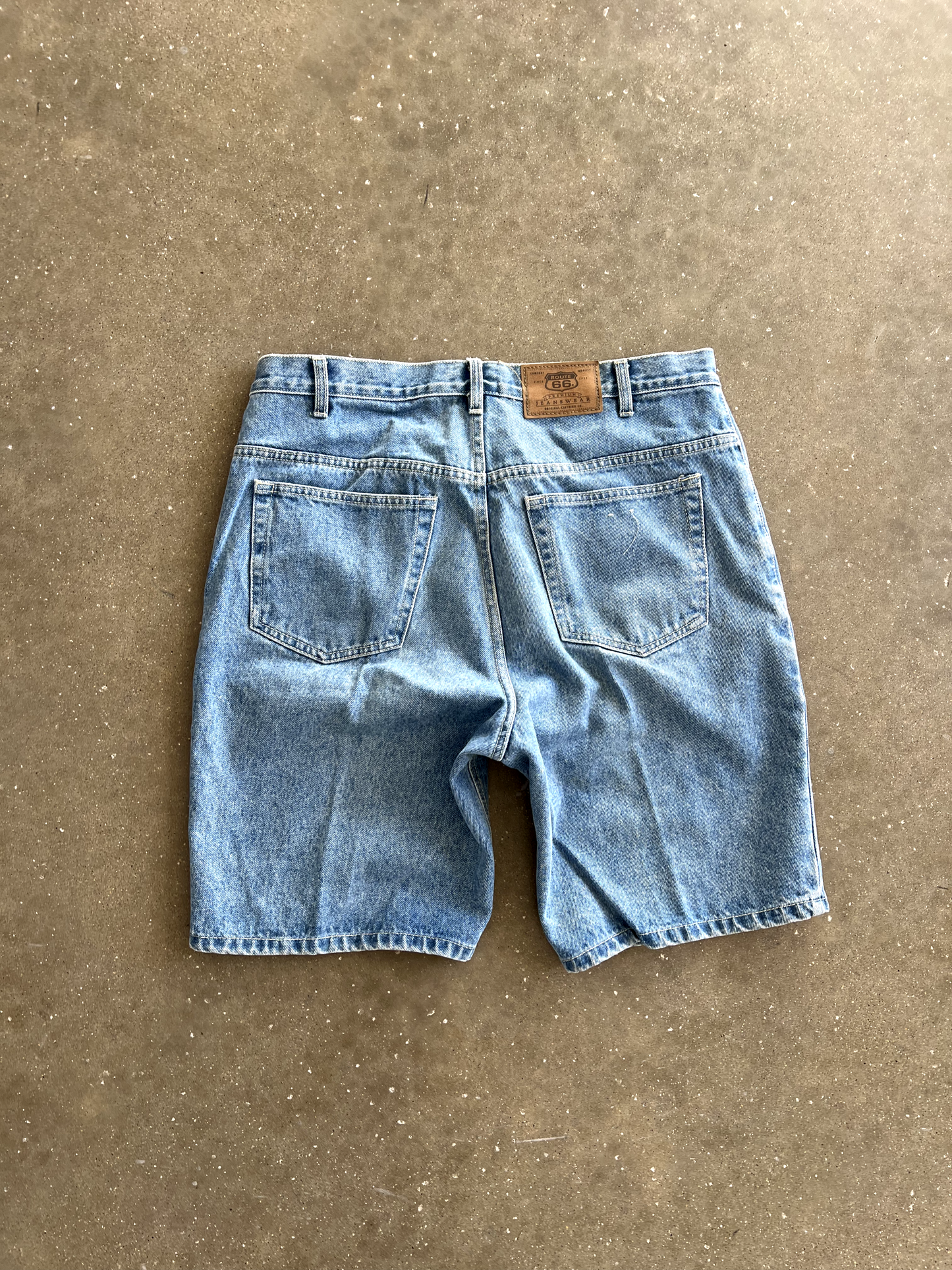 Vintage Route 66 Jean Shorts - 36