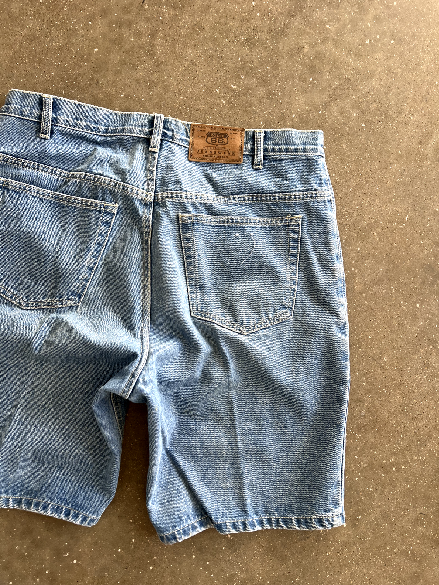 Vintage Route 66 Jean Shorts - 36