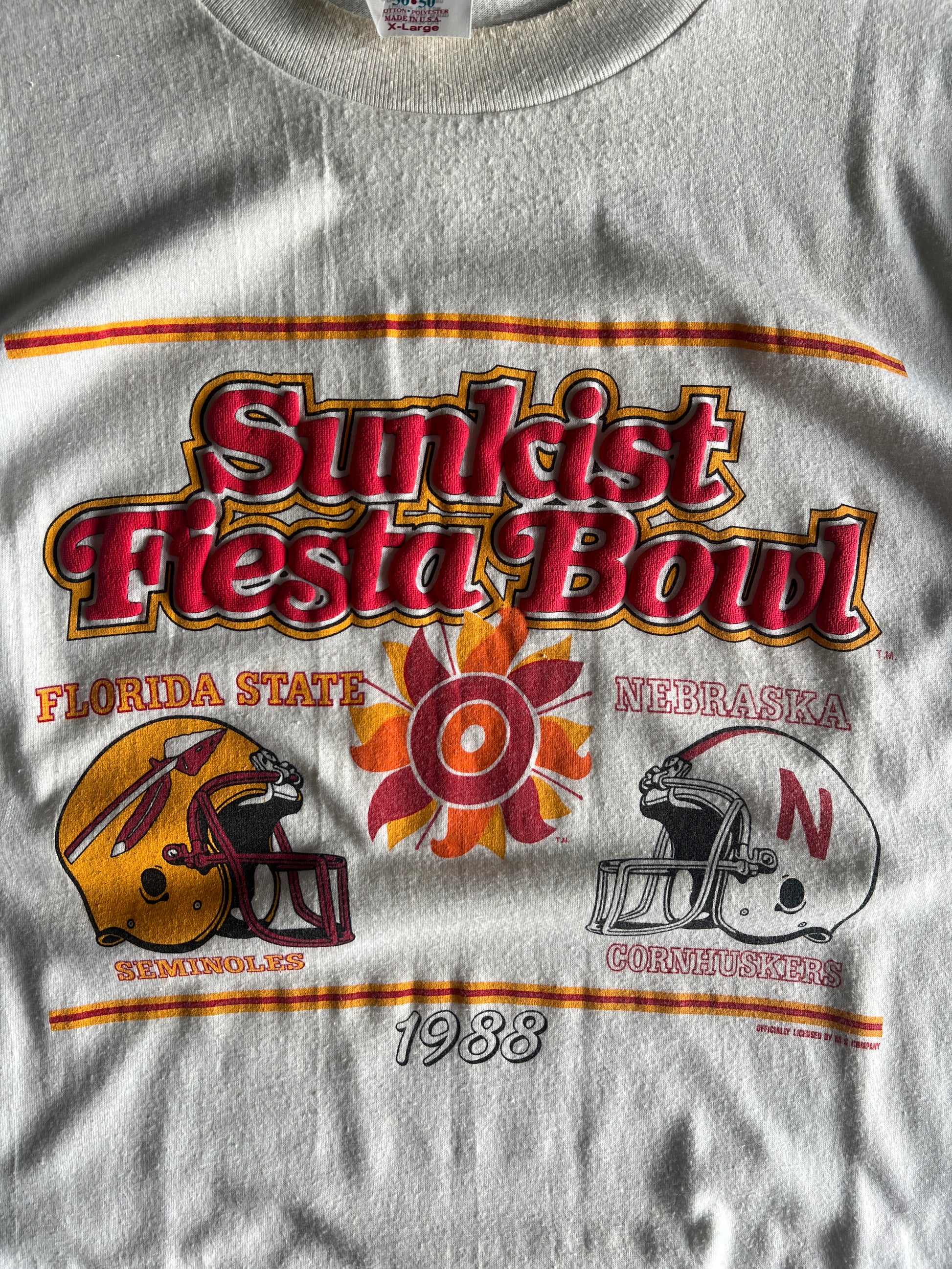 Vintage Florida Nebraska Fiesta Bowl Shirt - L