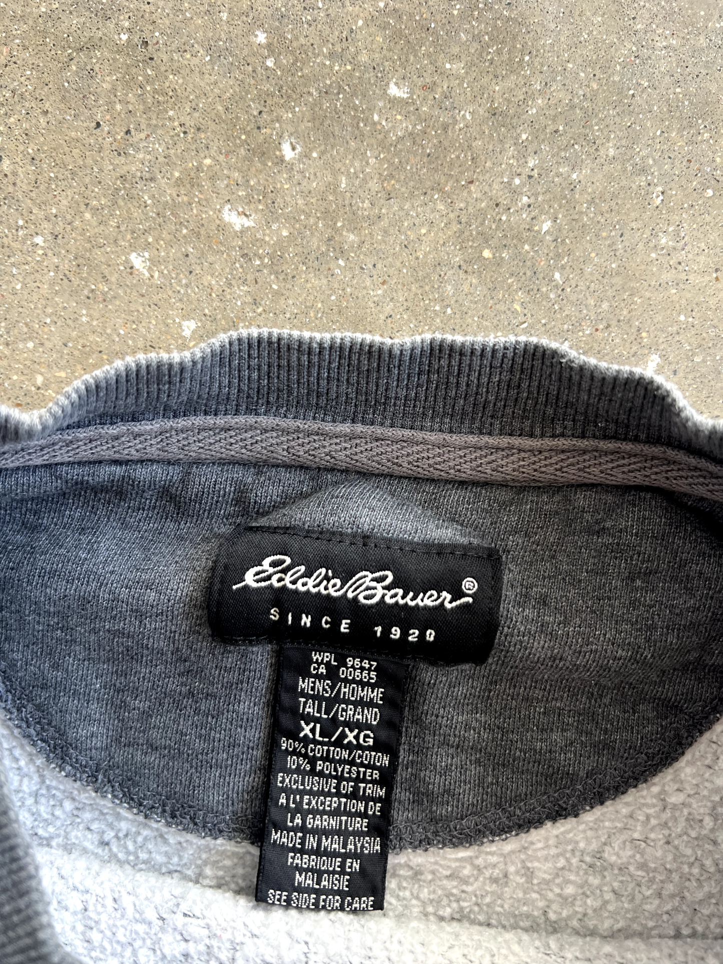 Vintage Grey Eddie Bauer Spellout Crewneck - XL