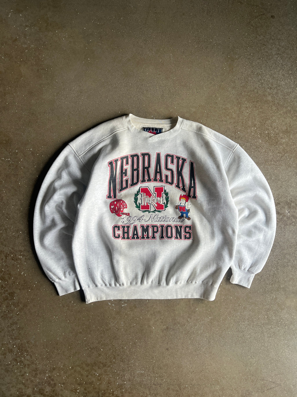Vintage Nebraska Championship Crew - XL