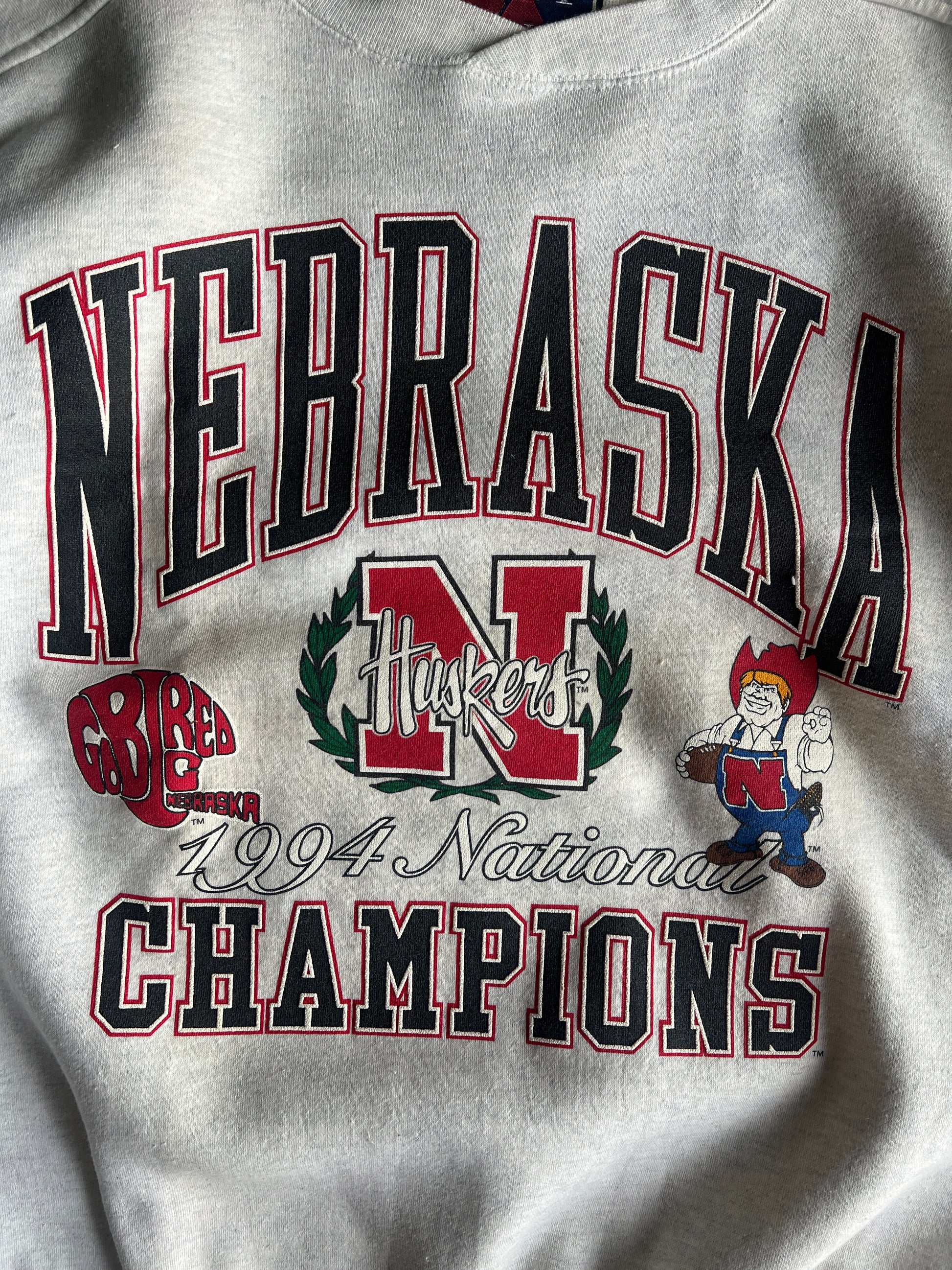 Vintage Nebraska Championship Crew - XL