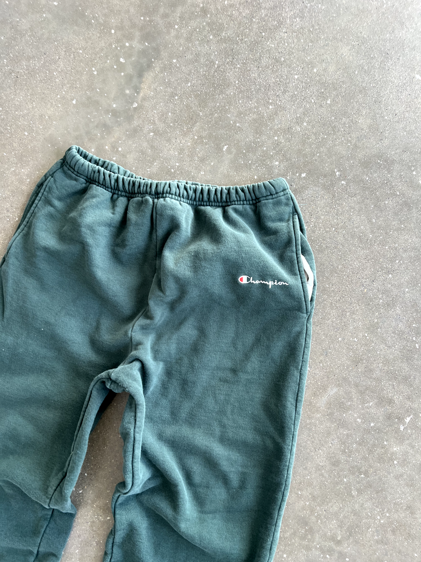 Vintage Green Champion Sweatpants - XL