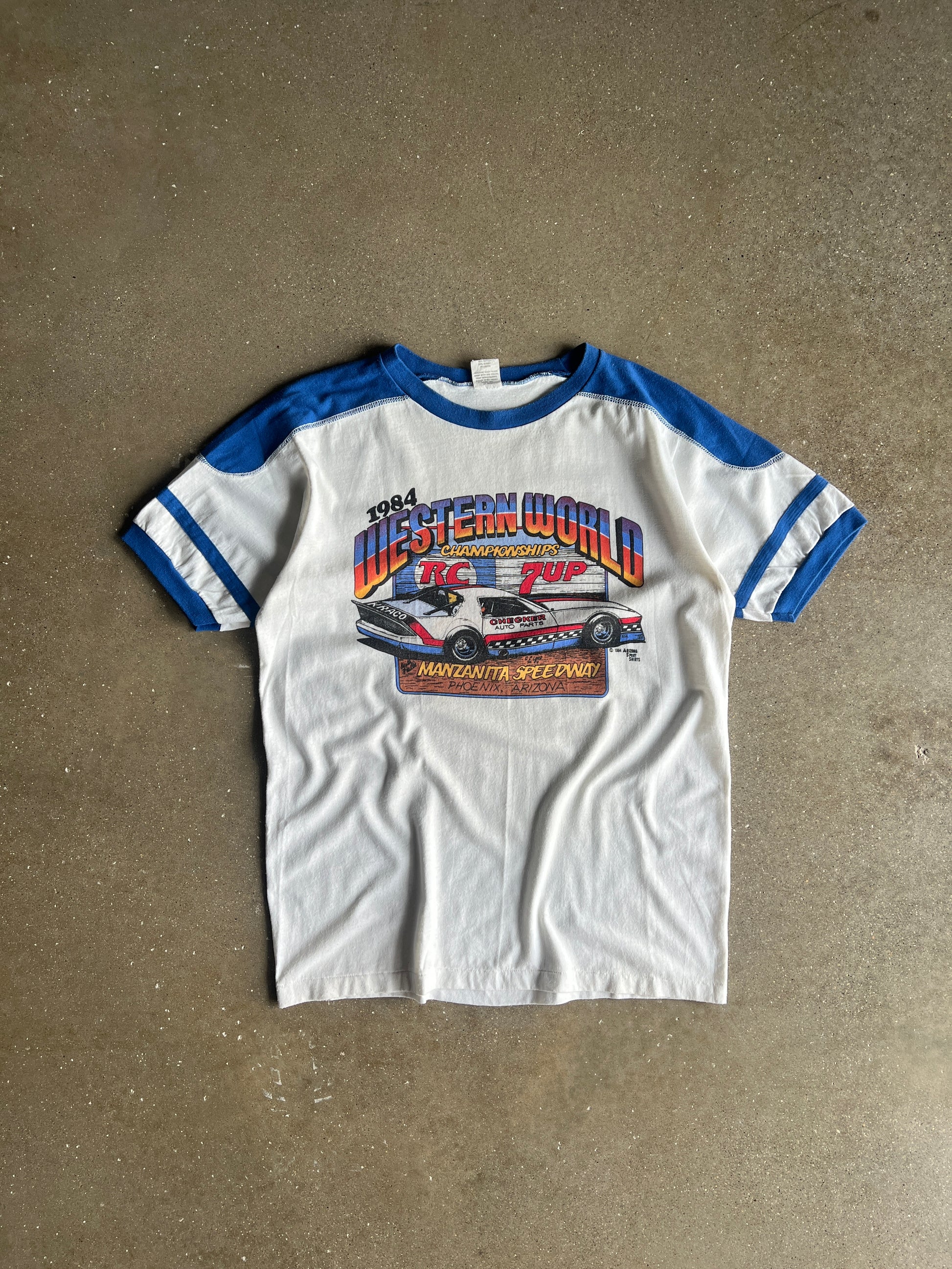 Vintage 80s Stock Car Shirt - L