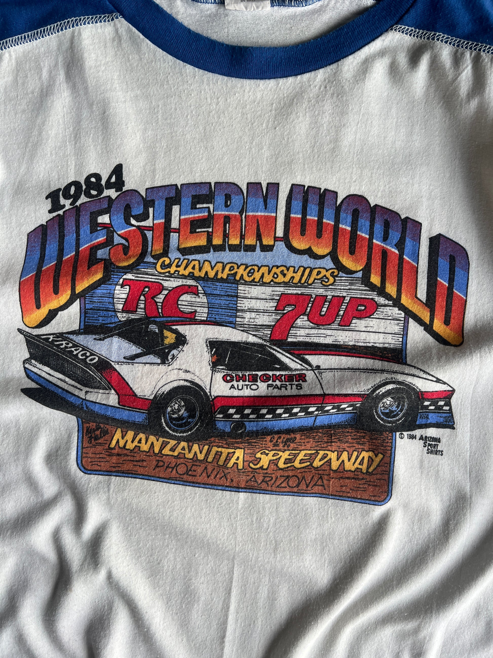 Vintage 80s Stock Car Shirt - L