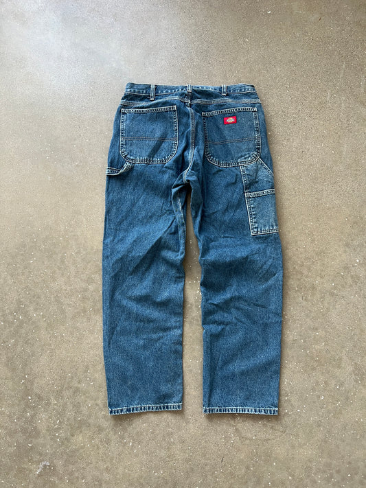 Vintage Dark Wash Denim Dickies Pants - 34