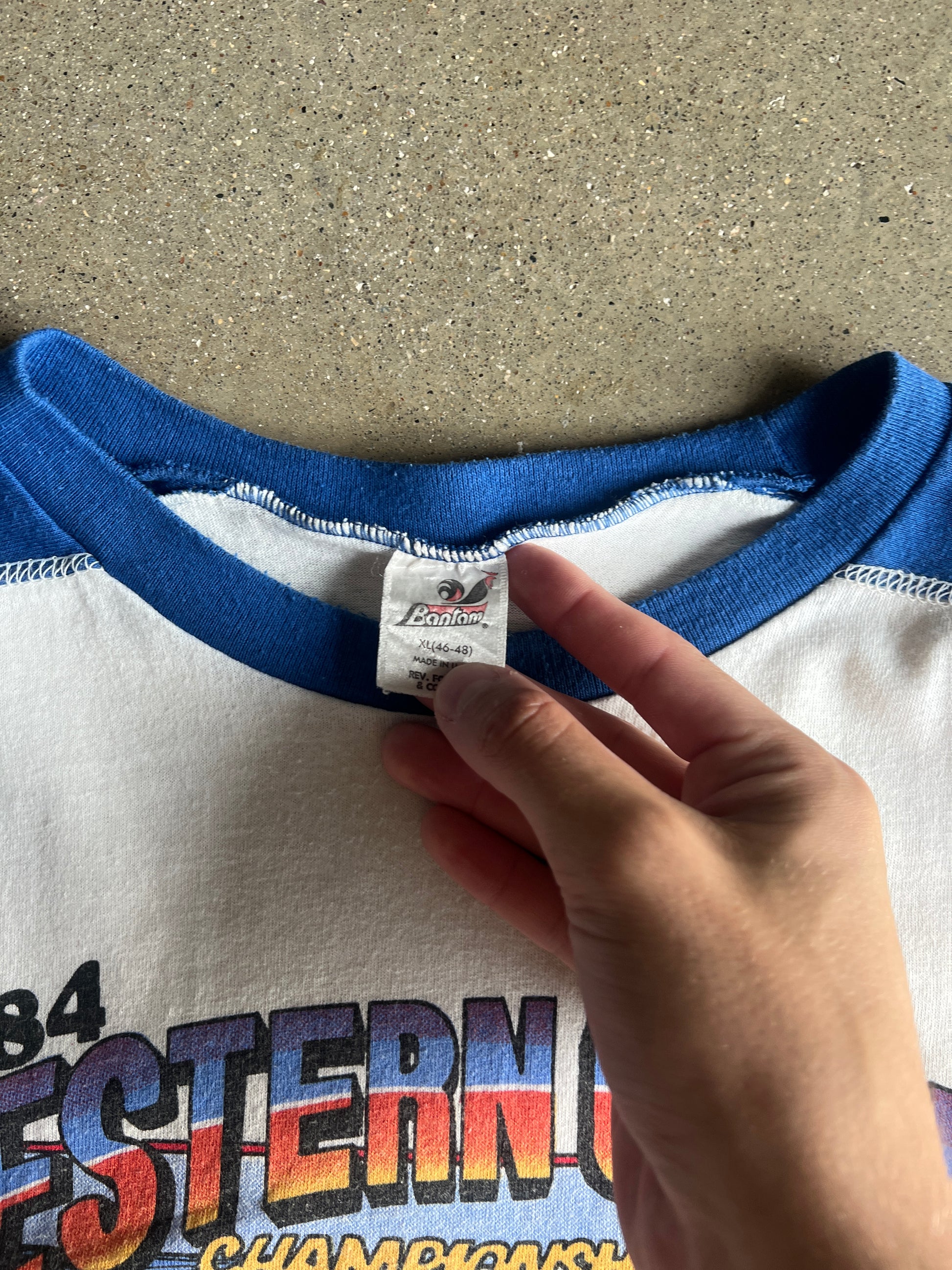Vintage 80s Stock Car Shirt - L