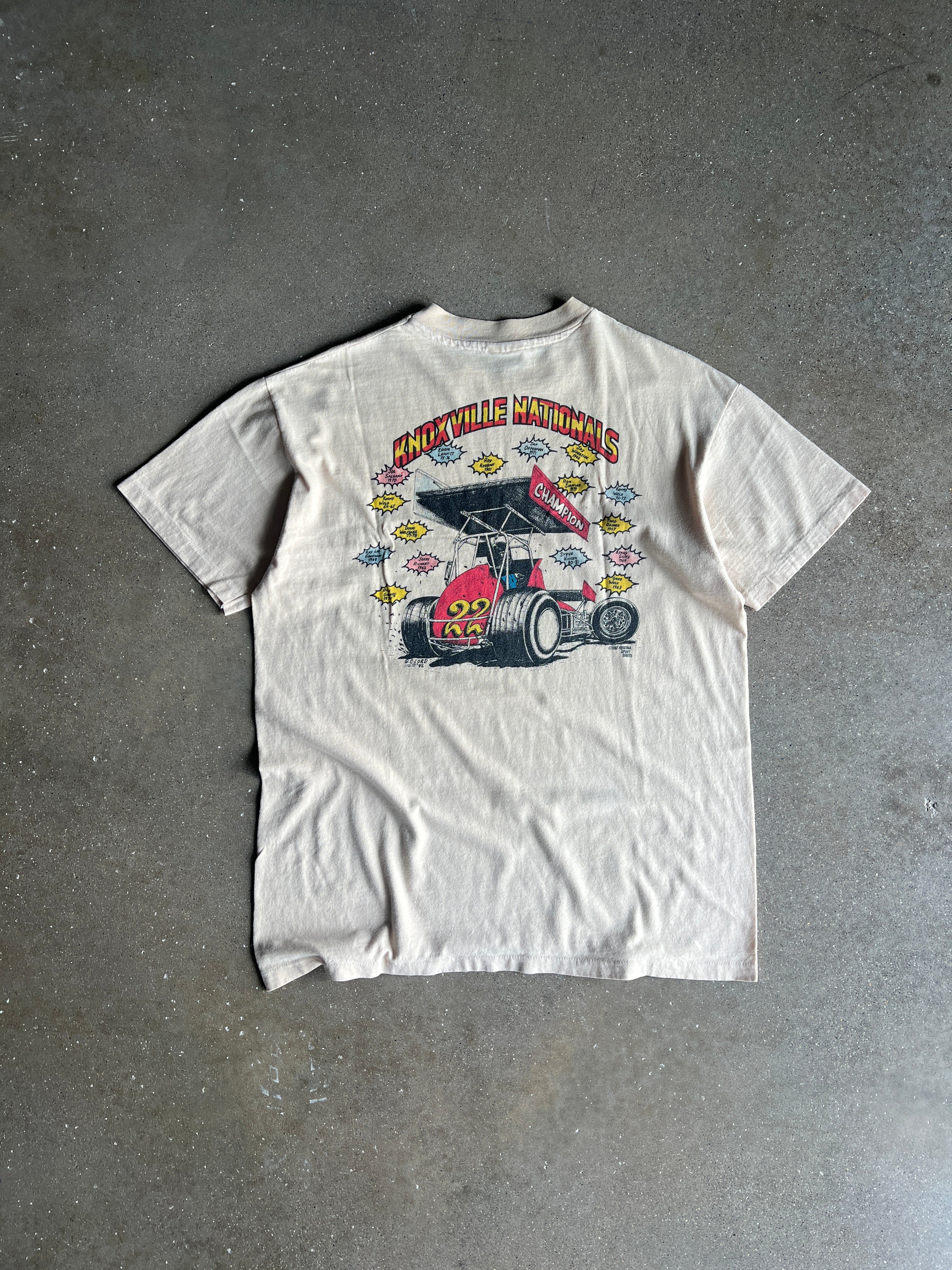 Vintage 80s Stock Car Graphic Shirt - L