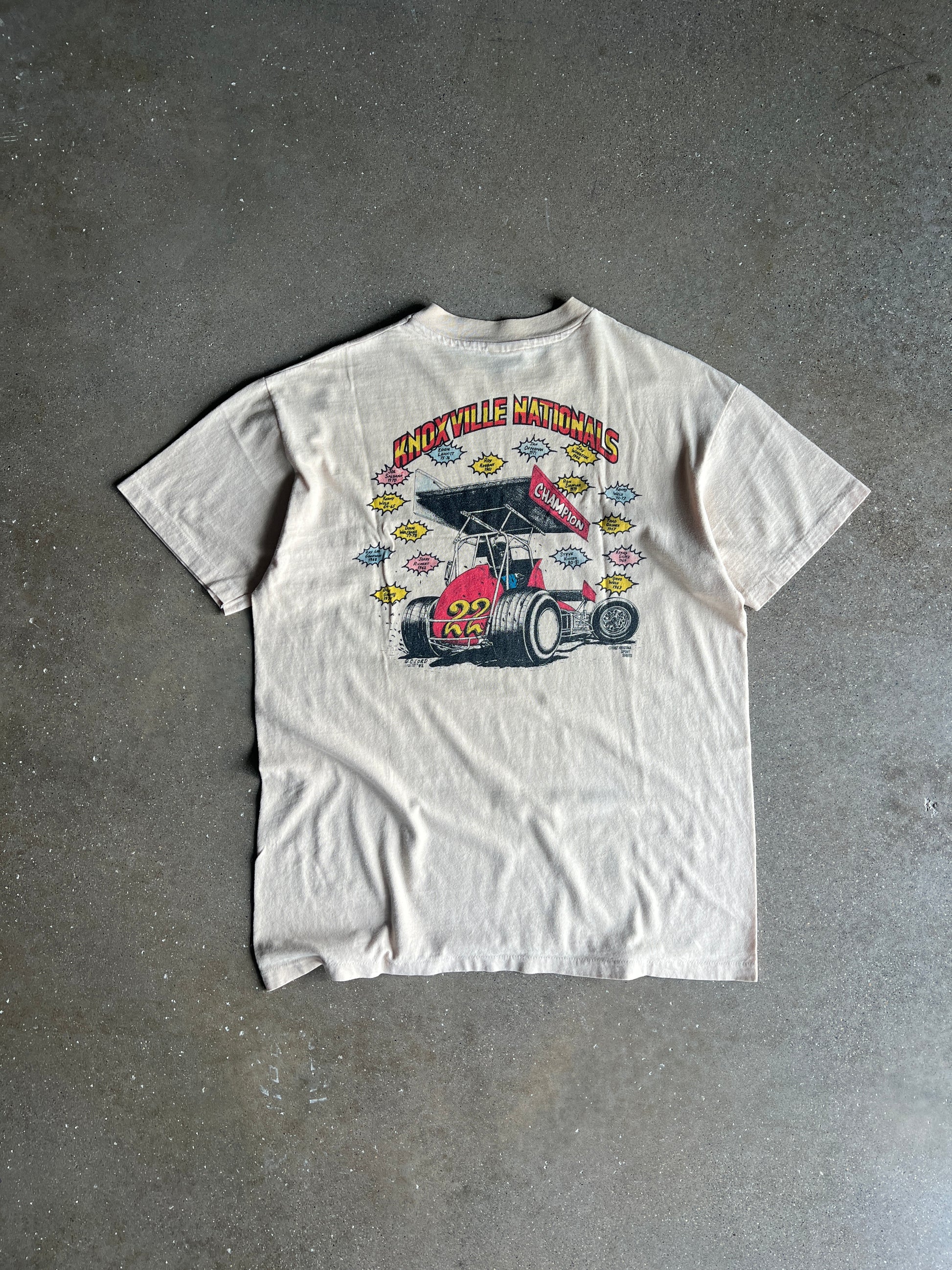 Vintage 80s Stock Car Graphic Shirt - L