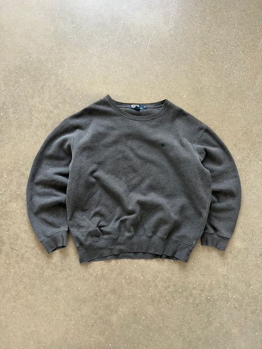 Vintage Black Polo Ralph Lauren Crew - XL