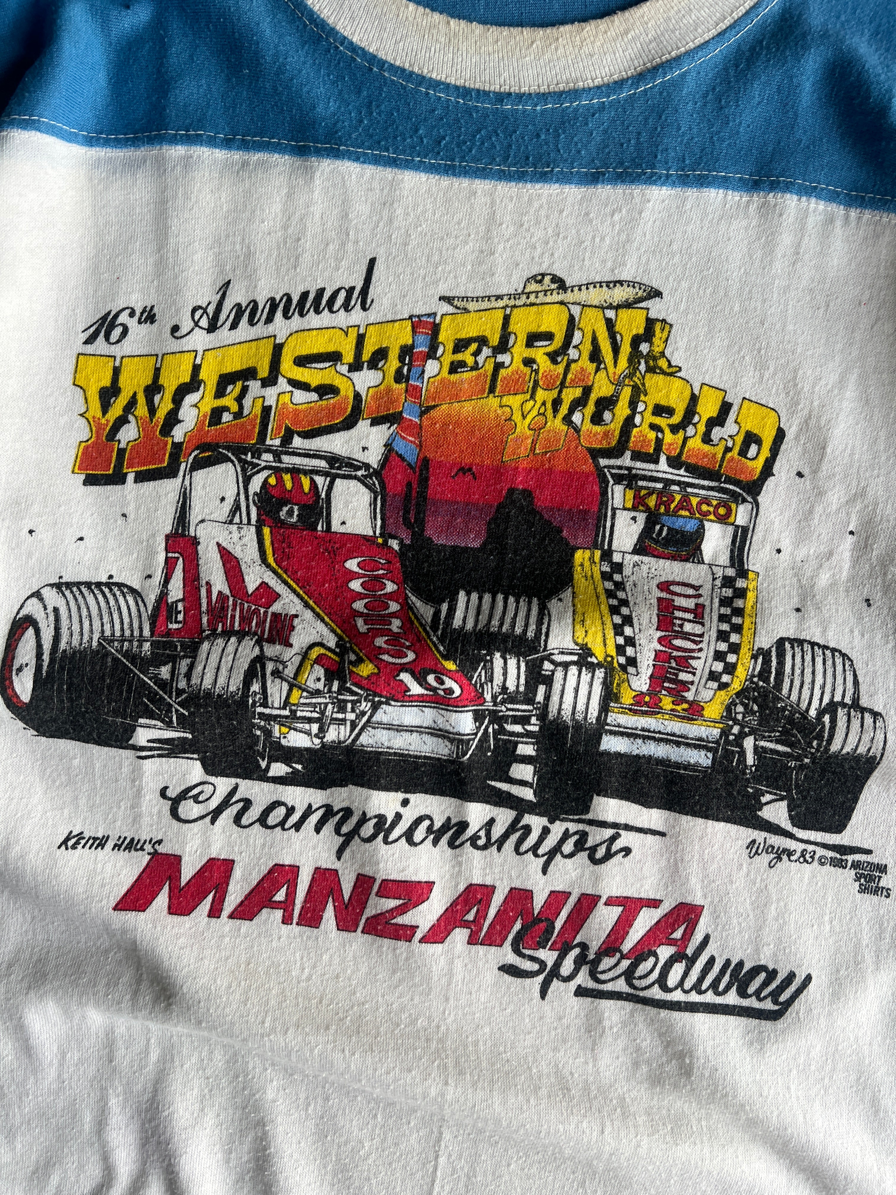 Vintage 80s Stock Car Shirt - L