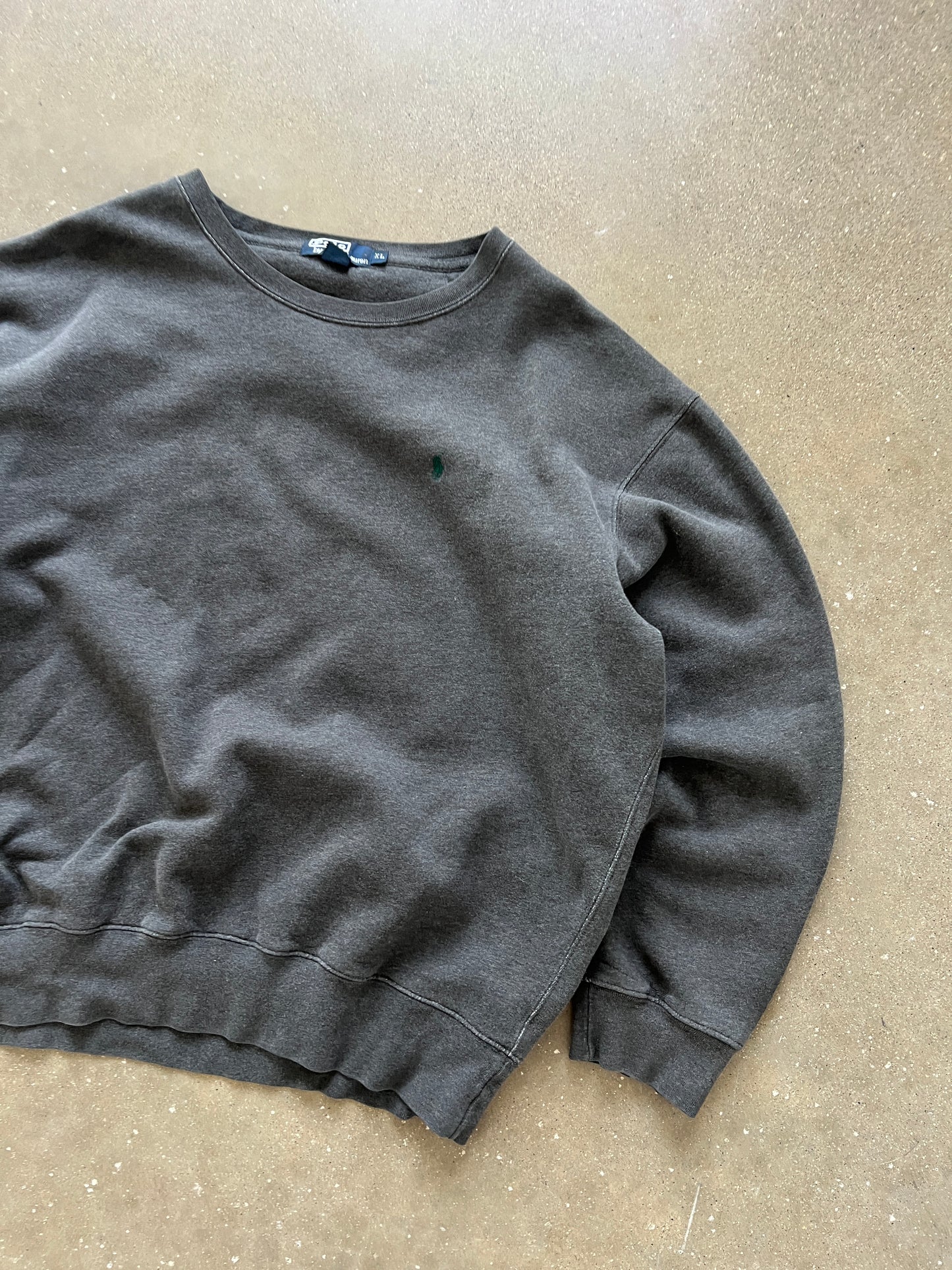 Vintage Black Polo Ralph Lauren Crew - XL