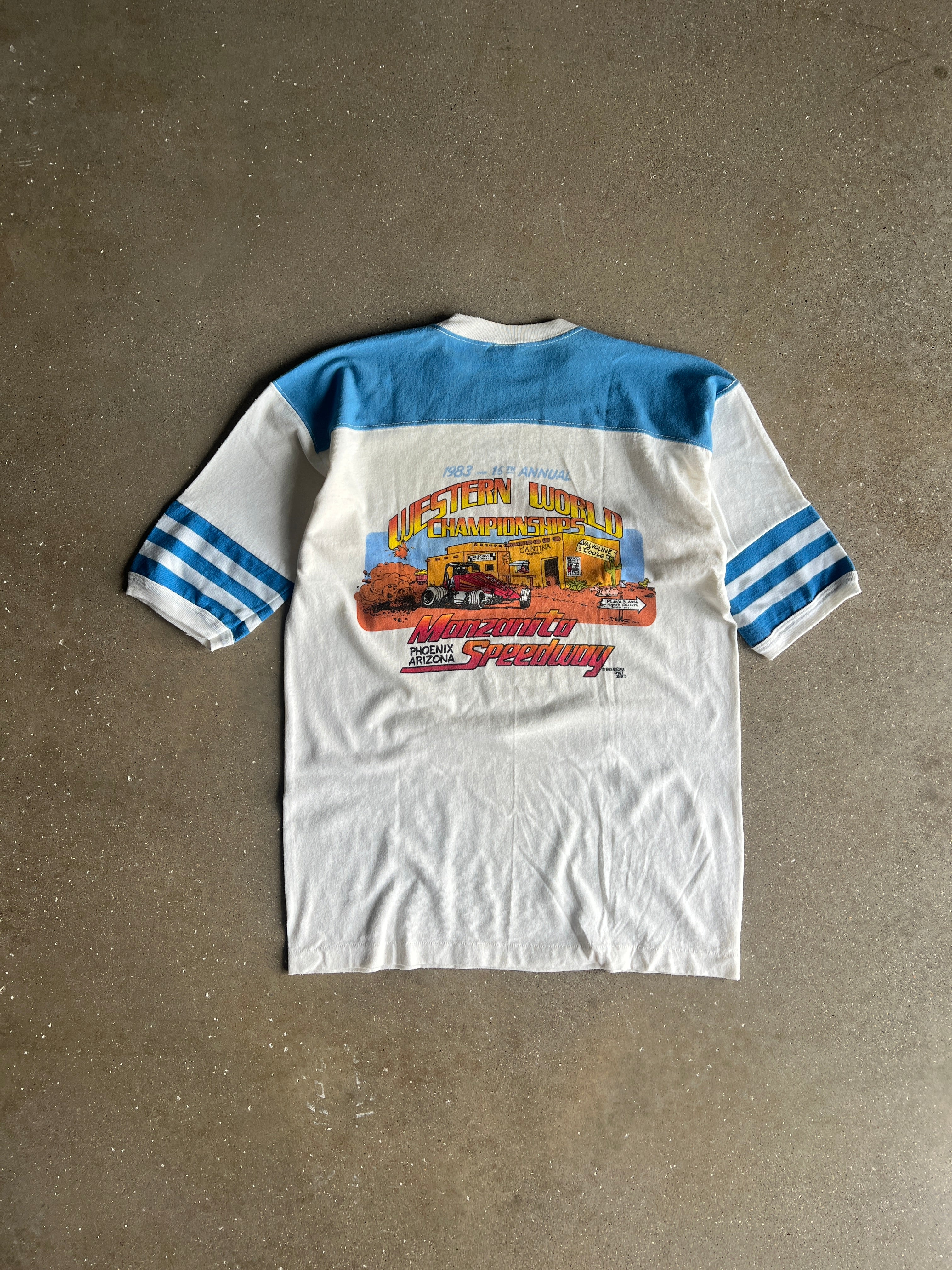 Vintage 80s Stock Car Shirt - L