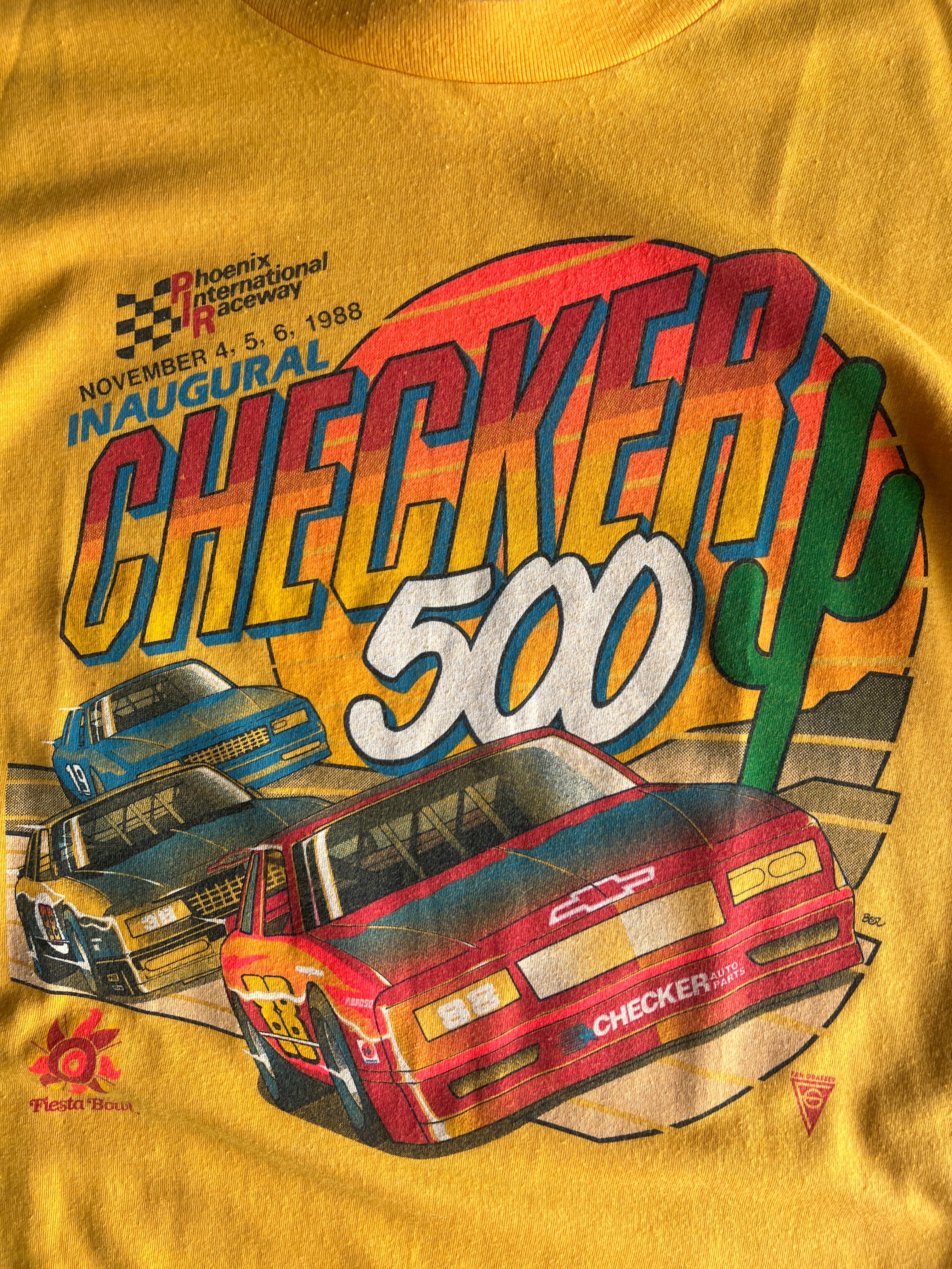Vintage 80s Checker 500 Shirt - L
