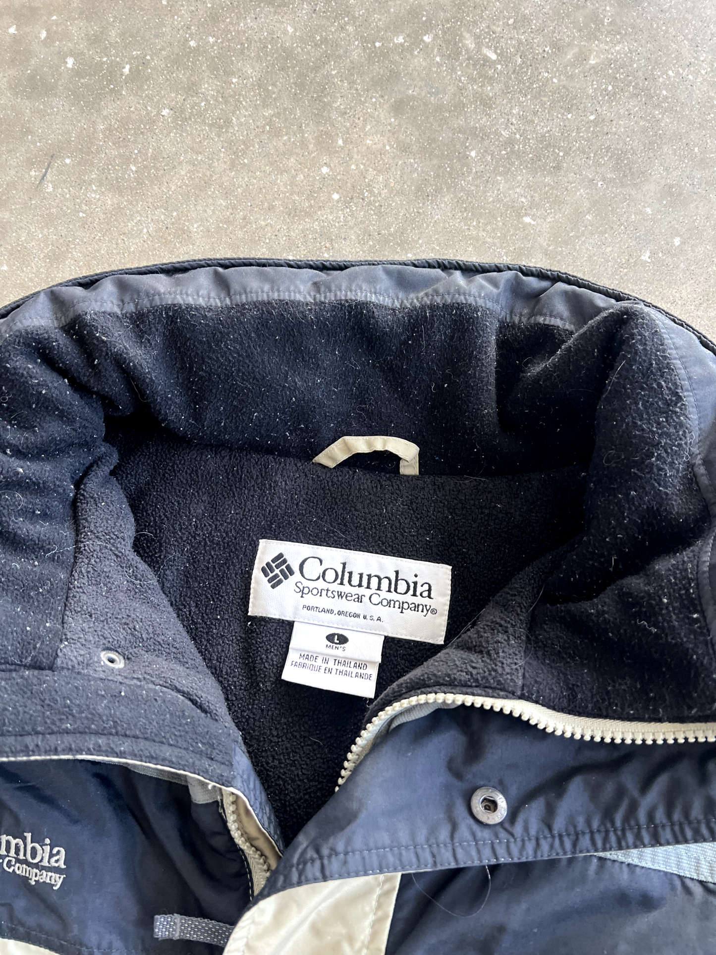 Vintage Grey And Cream Columbia Jacket - L
