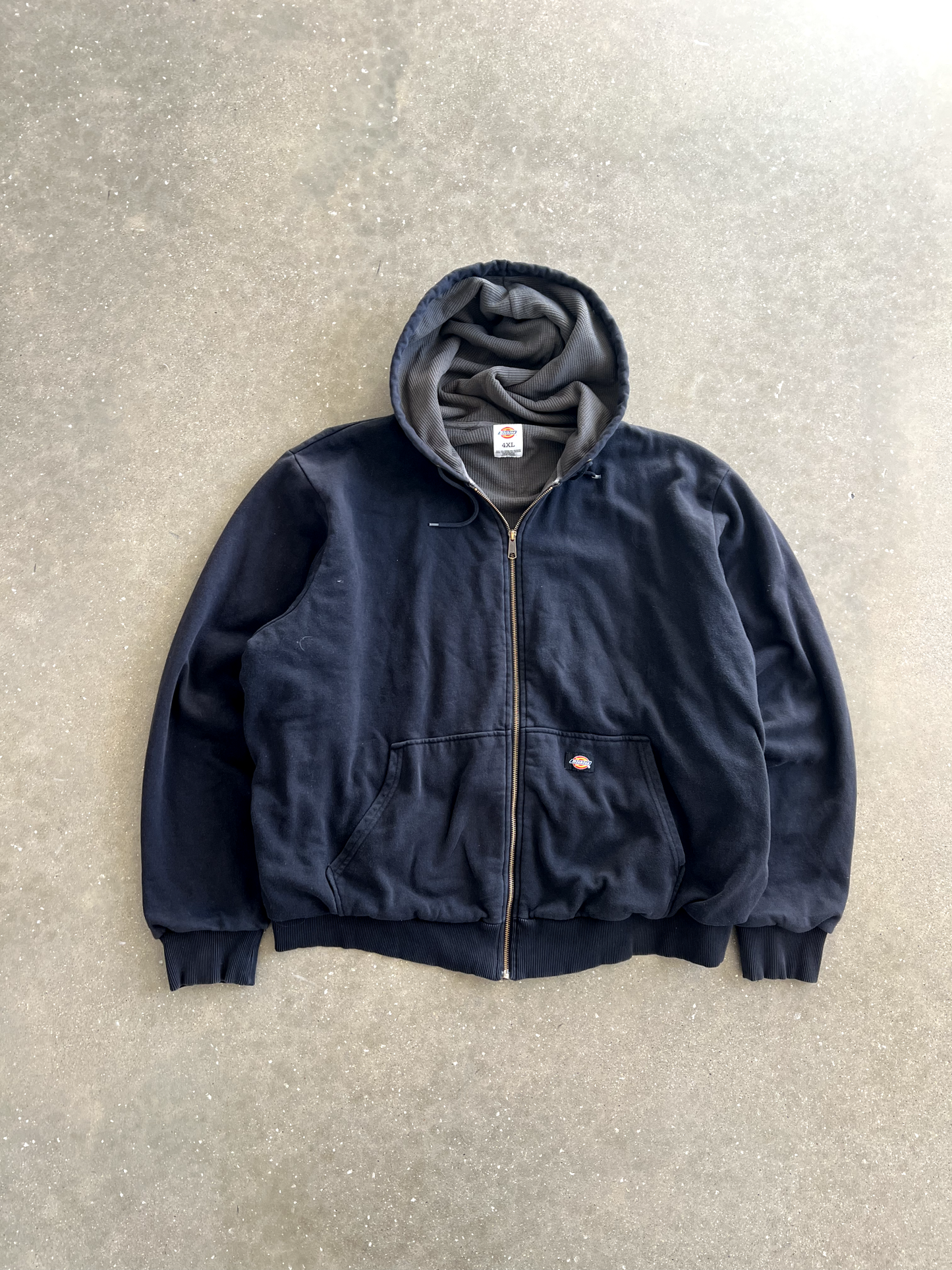 Vintage Navy Blue Dickies Zip Up Thermal - 4XL