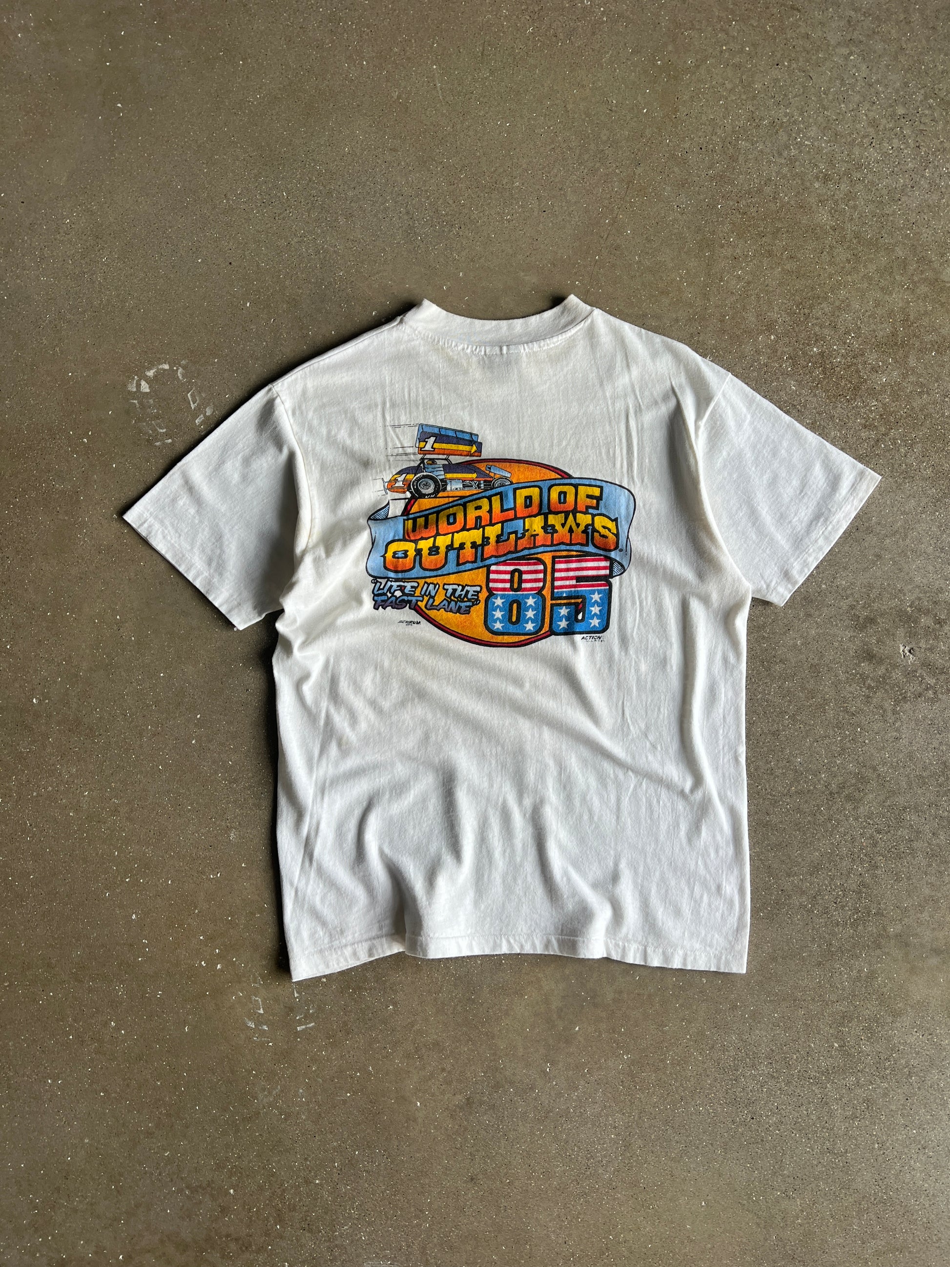 Vintage 80s Speedway Shirt - M