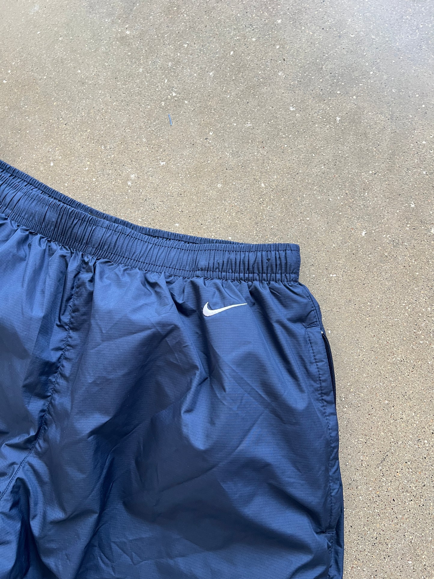 Vintage Navy Blue Nike Track Pants - L