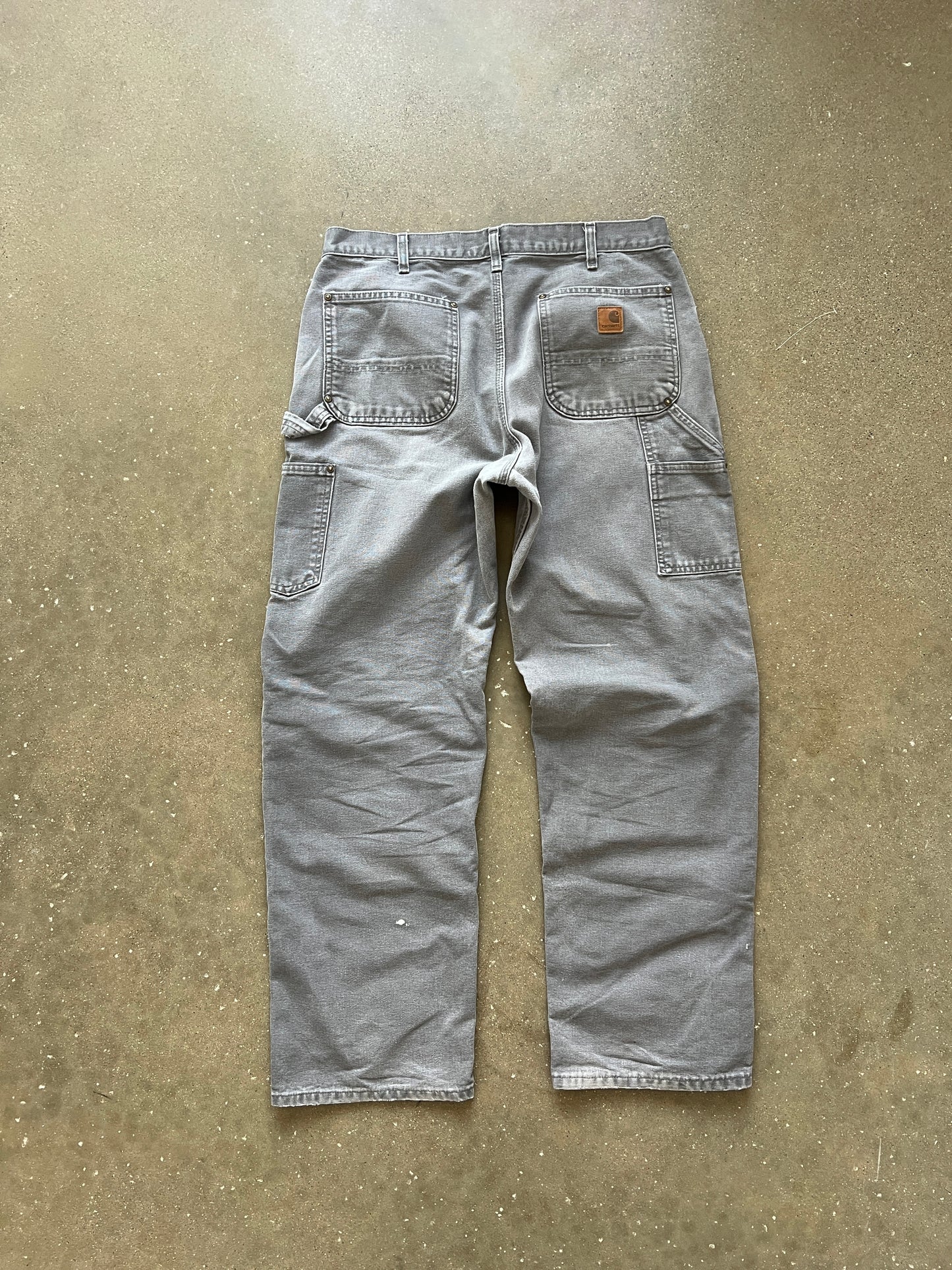 Vintage Gravel Grey Carhartt Double Knee Pants - 34