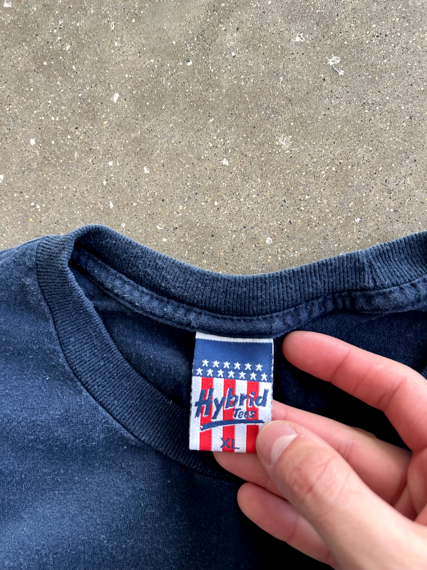Vintage Navy Blue Baseball Graphic - XL