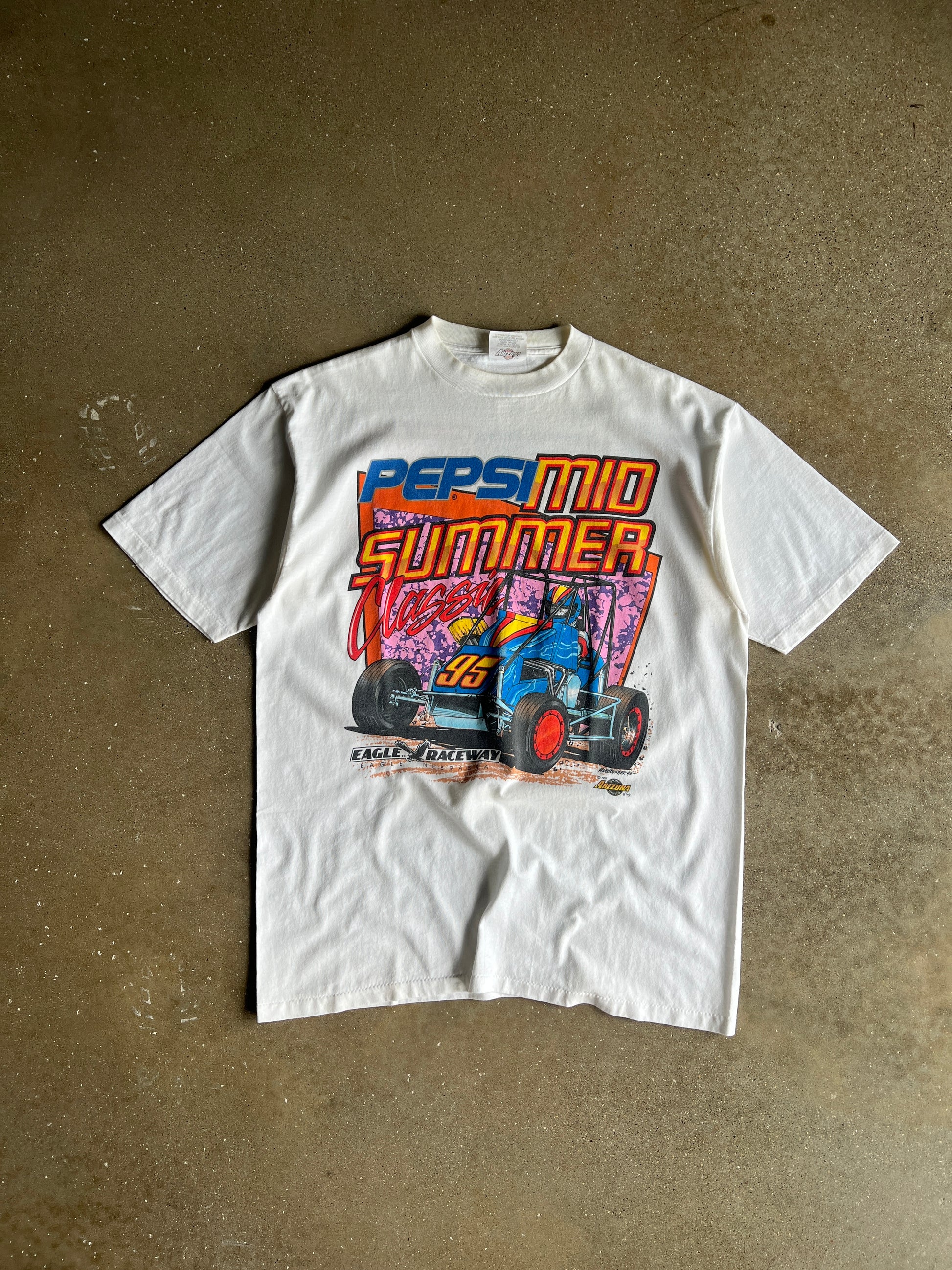 Vintage Pepsi Mid-Summer Stock Car Shirt - XL