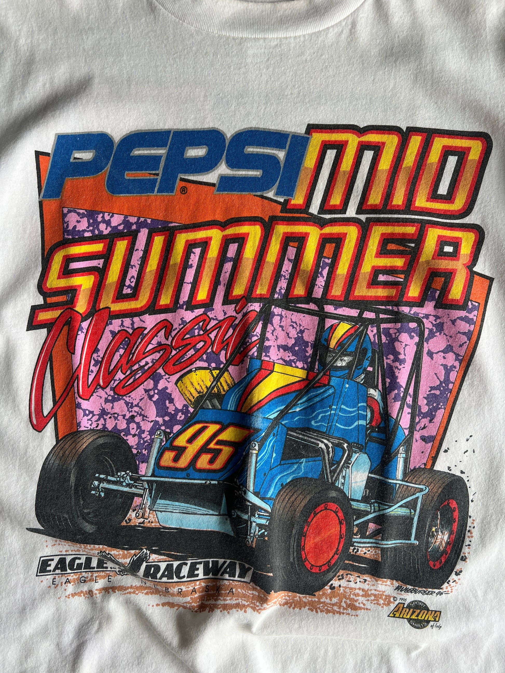 Vintage Pepsi Mid-Summer Stock Car Shirt - XL