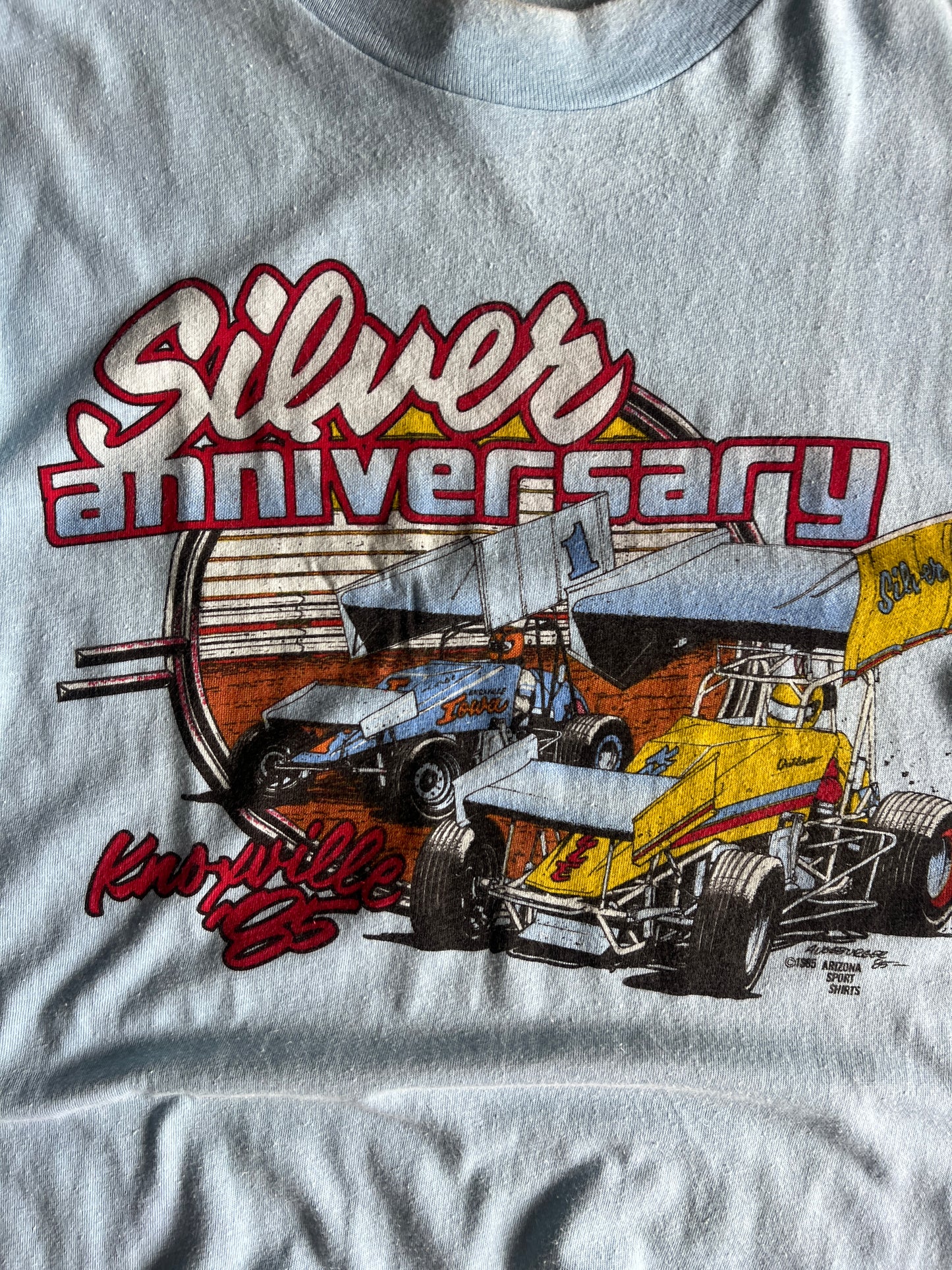 Vintage Blue Stock Car Shirt - M