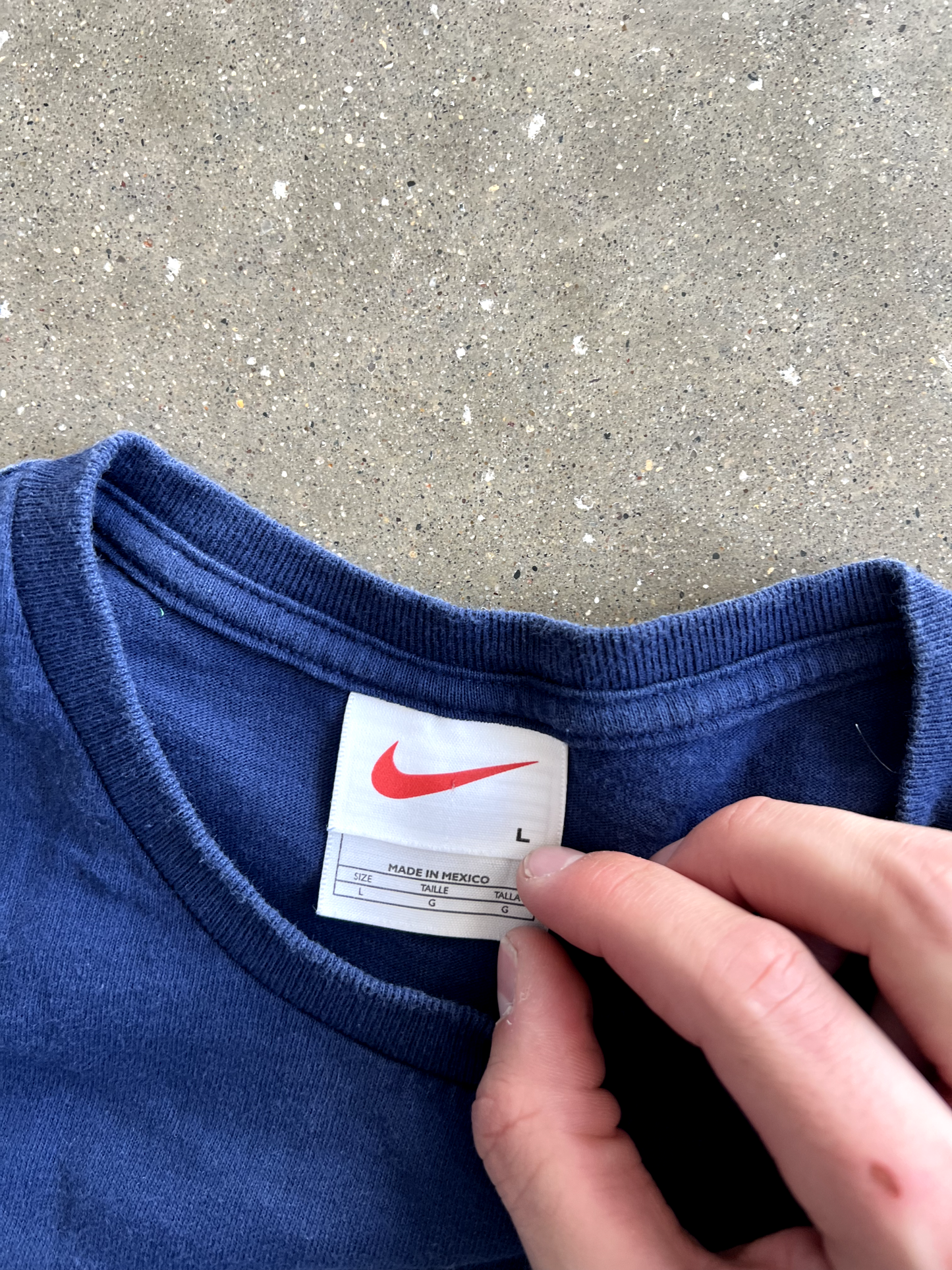 Vintage Blue Nike Tee - L