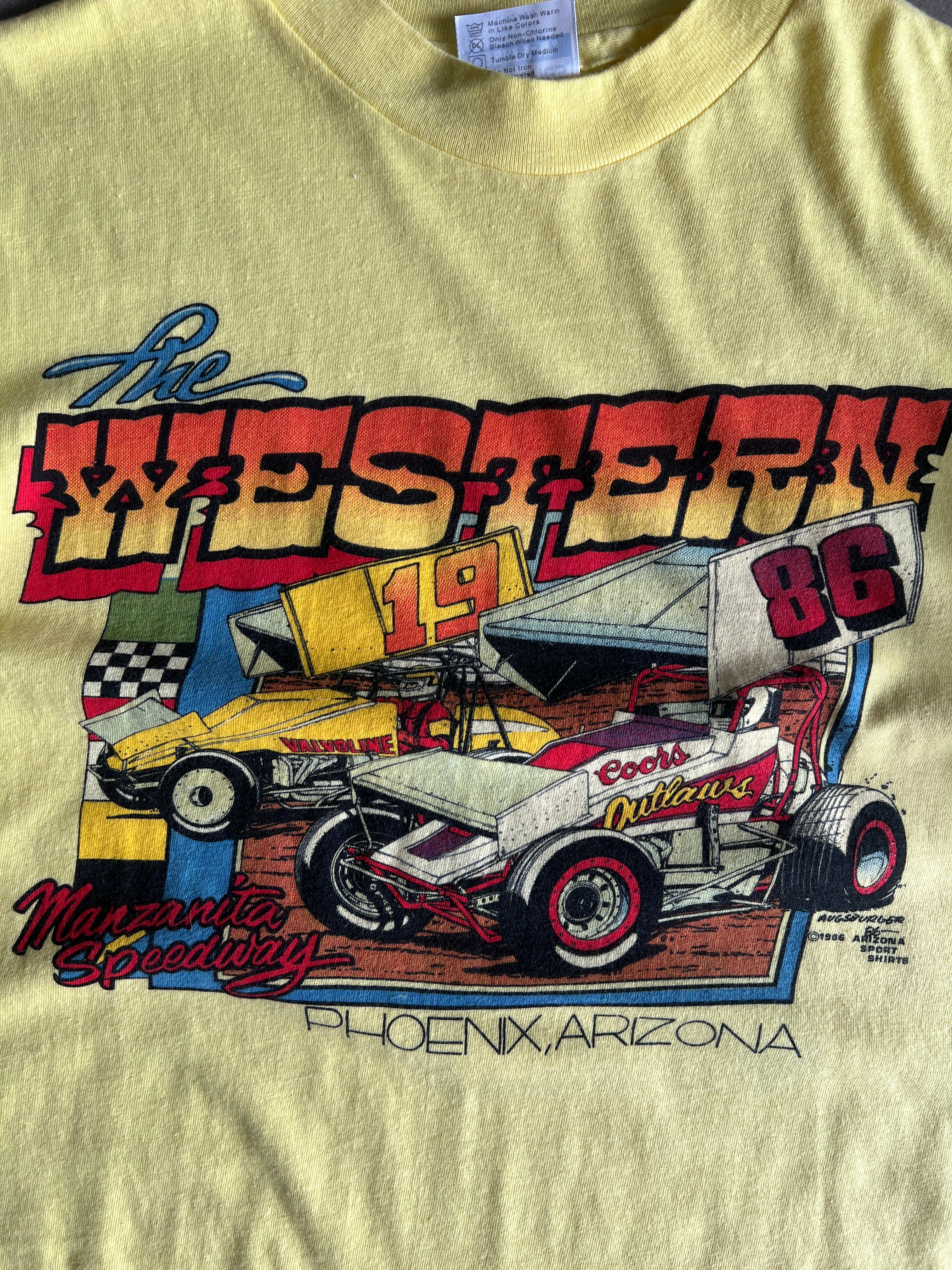Vintage 80s Arizona Sports Car Shirt - L