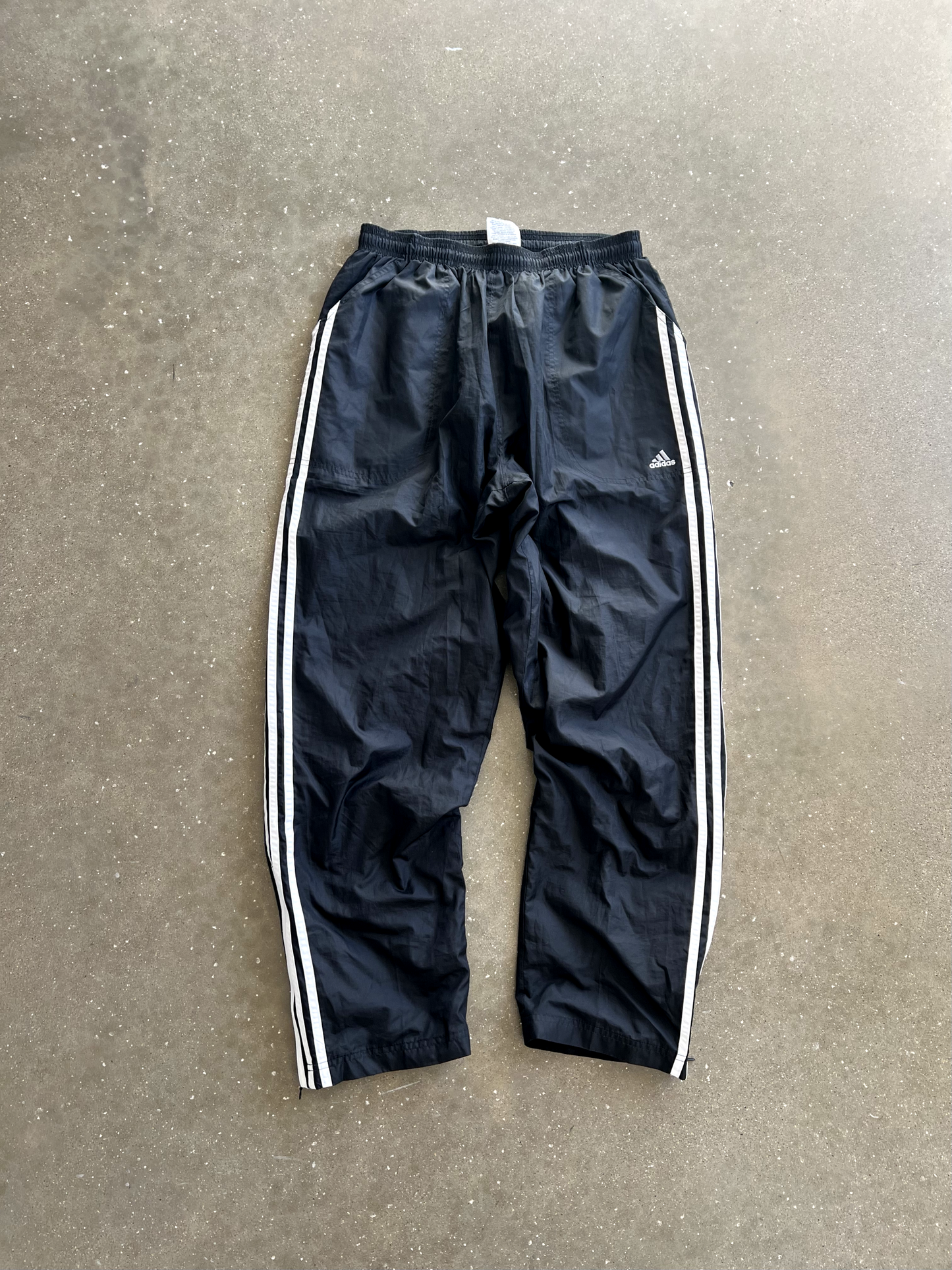 Vintage Black Adidas Joggers - L