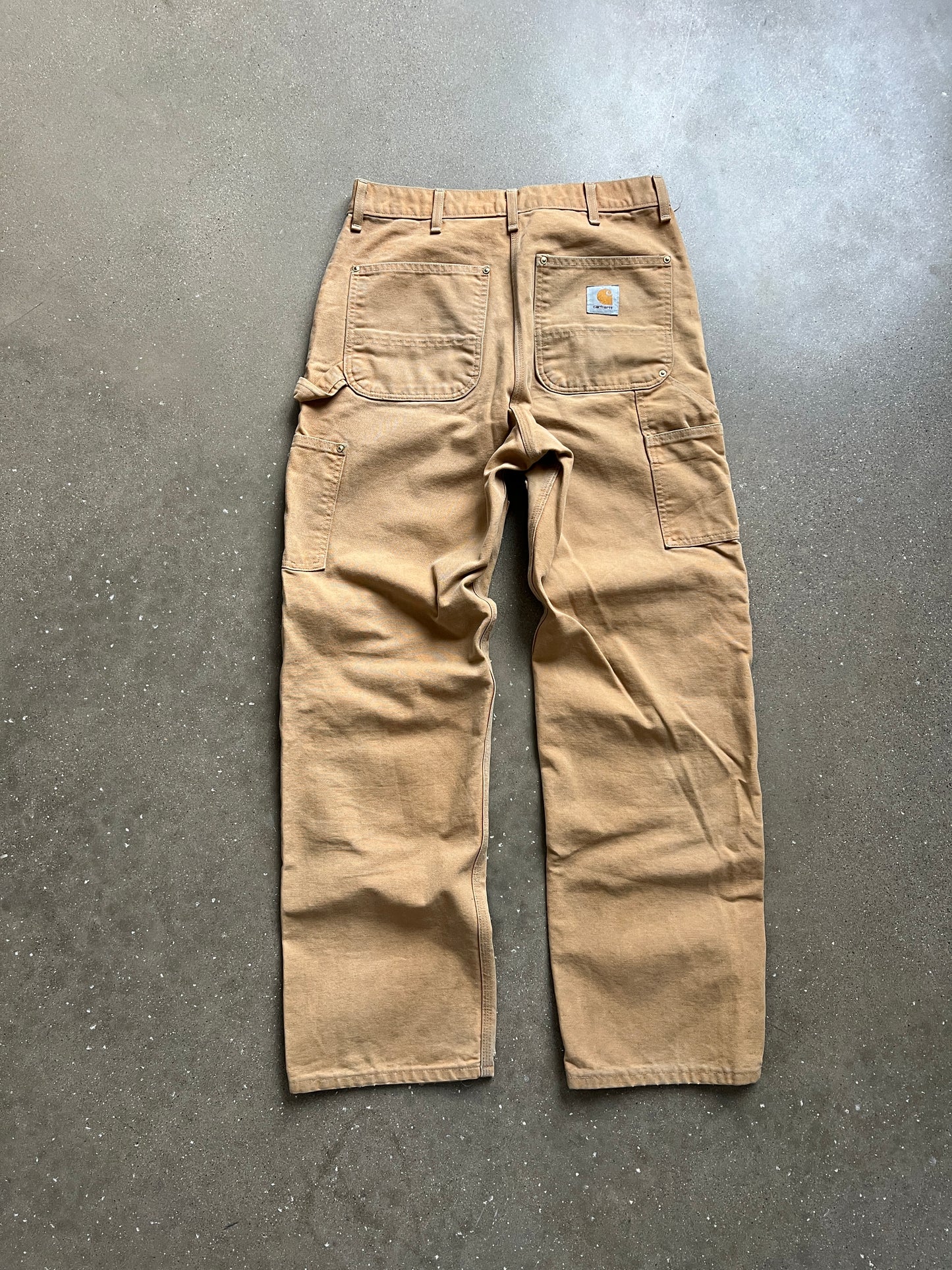 Vintage Tan Carhartt Double Knee Pants -  32