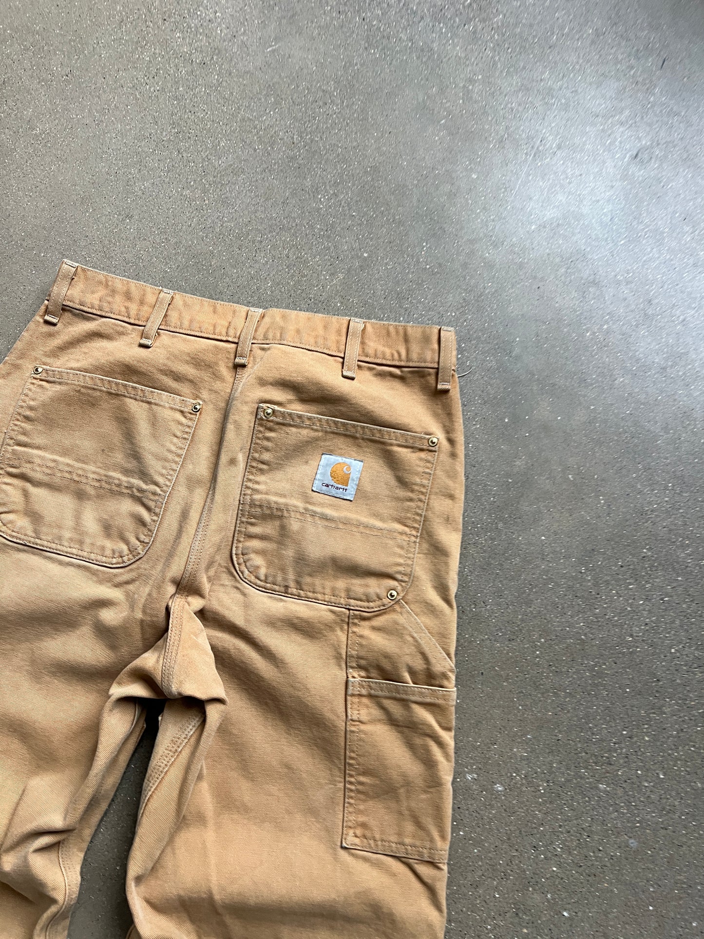 Vintage Tan Carhartt Double Knee Pants -  32