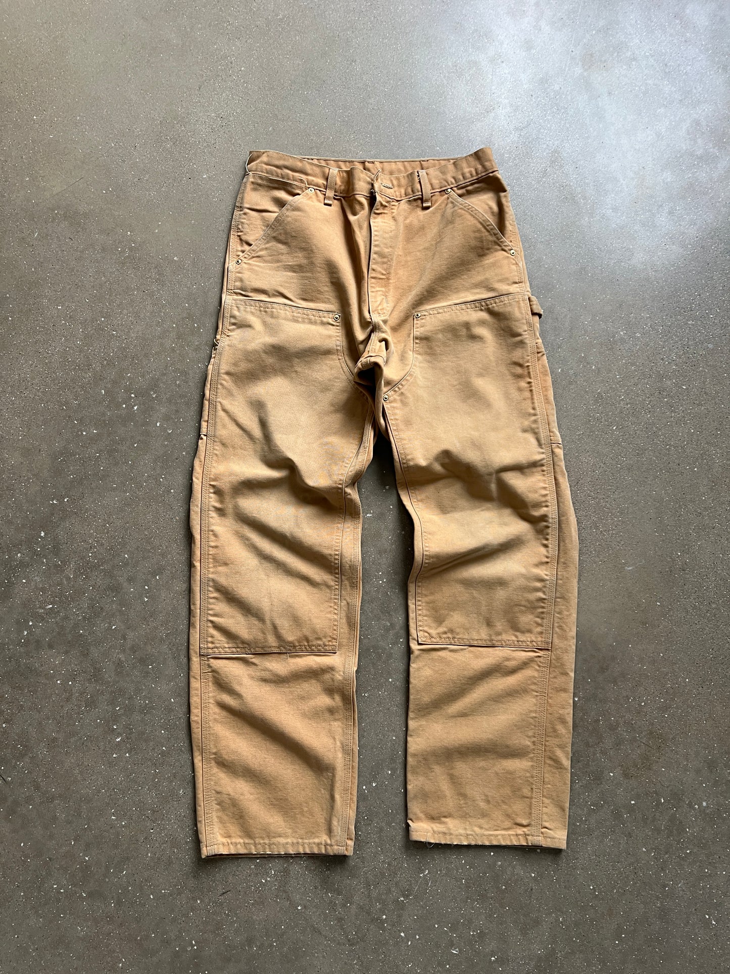 Vintage Tan Carhartt Double Knee Pants -  32