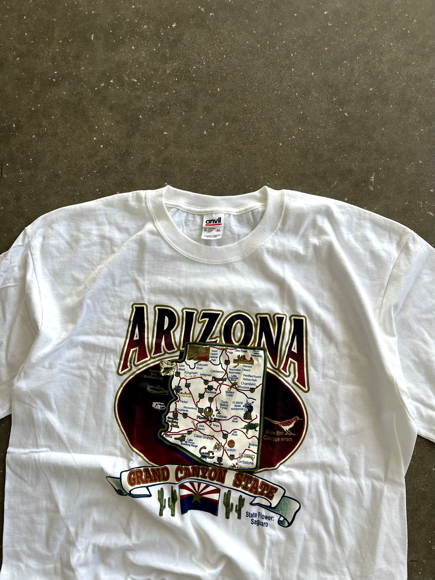 Vintage White Arizona Graphic Tee - L