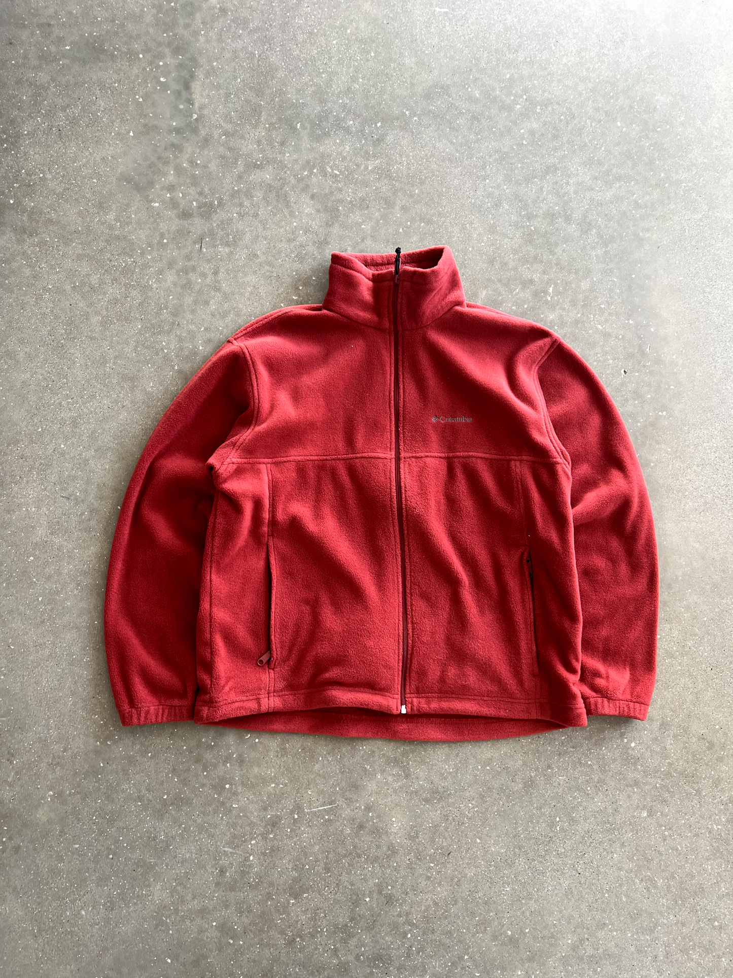 Vintage Red Columbia Fleece Zip Up - L