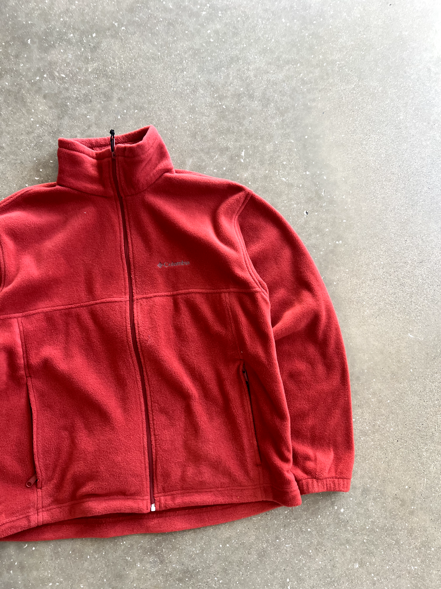 Vintage Red Columbia Fleece Zip Up - L