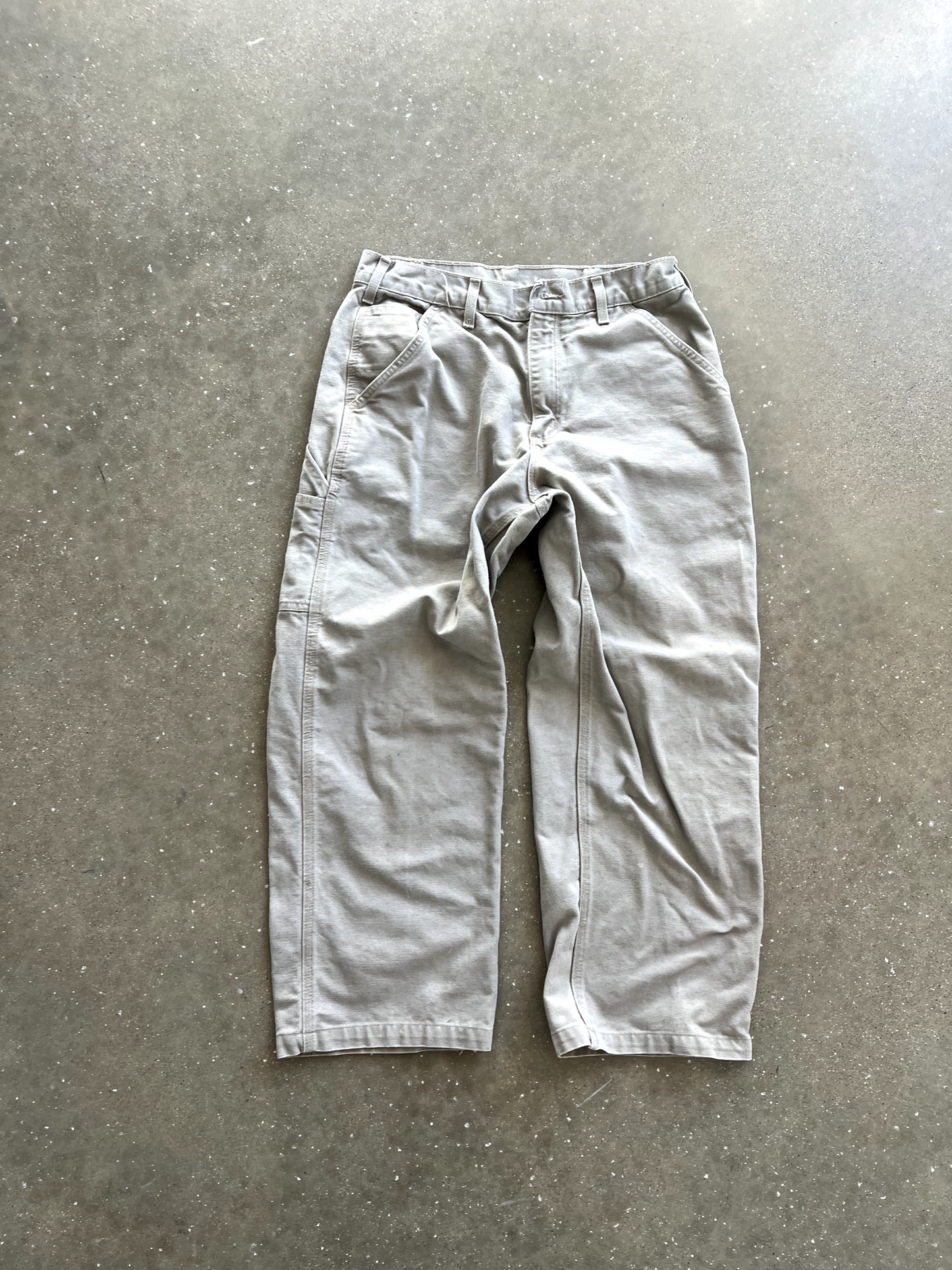 Vintage White Carhartt Cargo Pants - 32