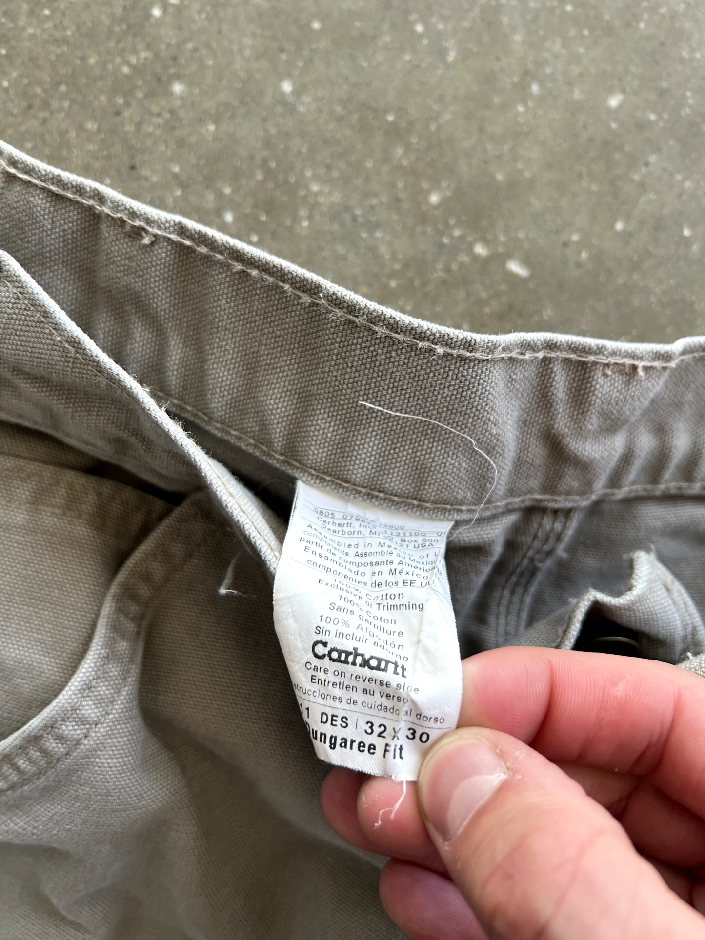 Vintage White Carhartt Cargo Pants - 32