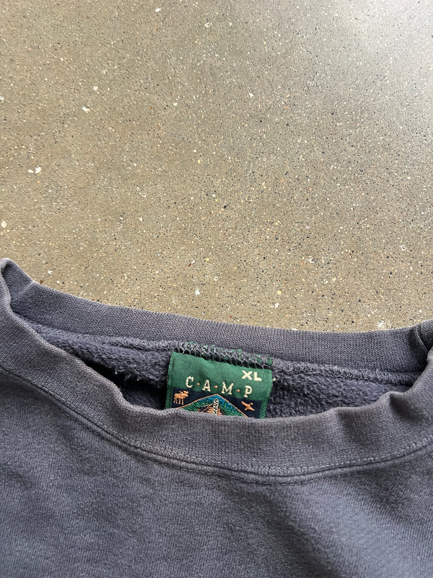 Vintage Grey Golf Sweater Crew - XL