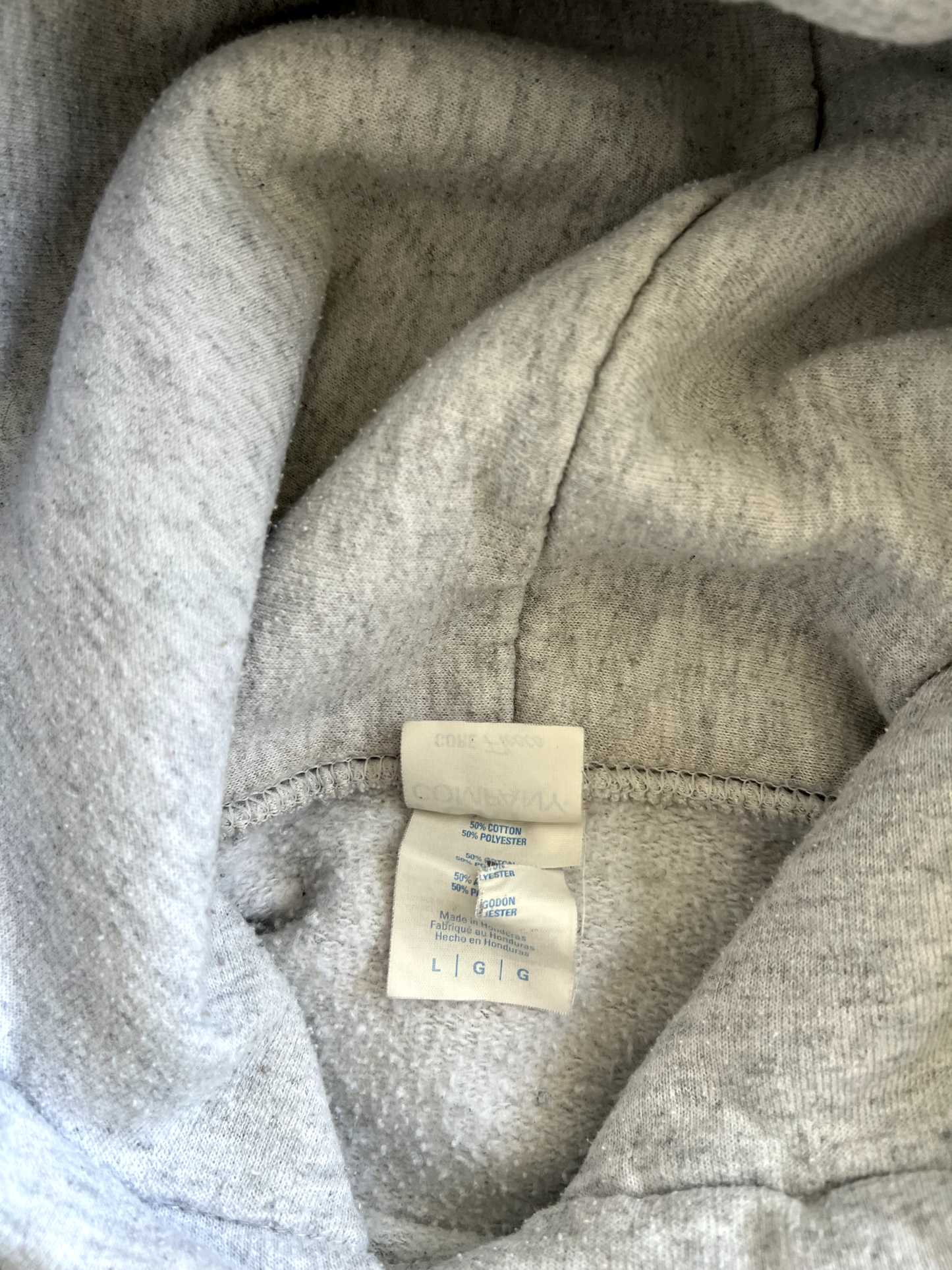 Vintage Grey Hoodie - L