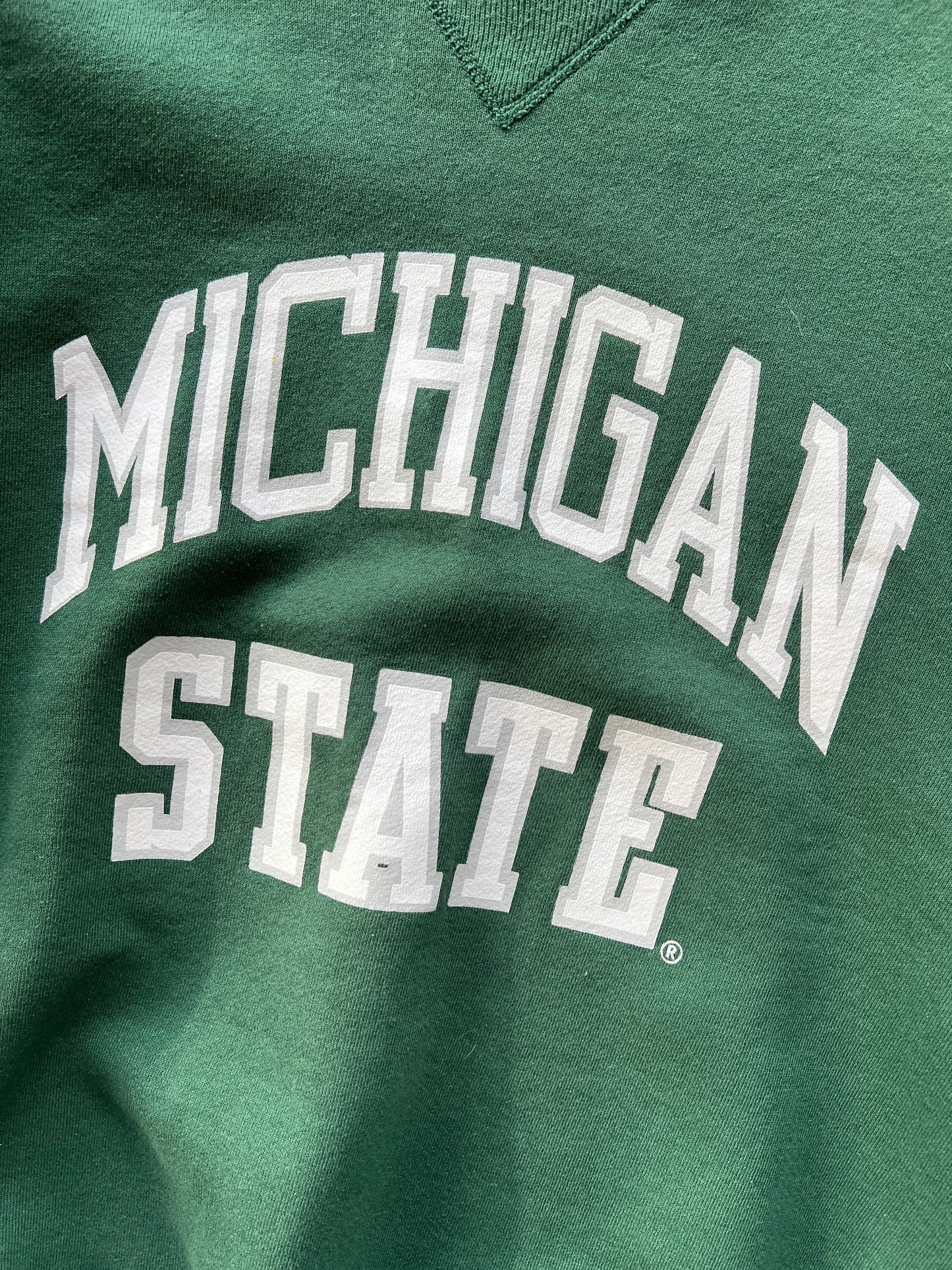 Vintage Green Michigan State Crew - L