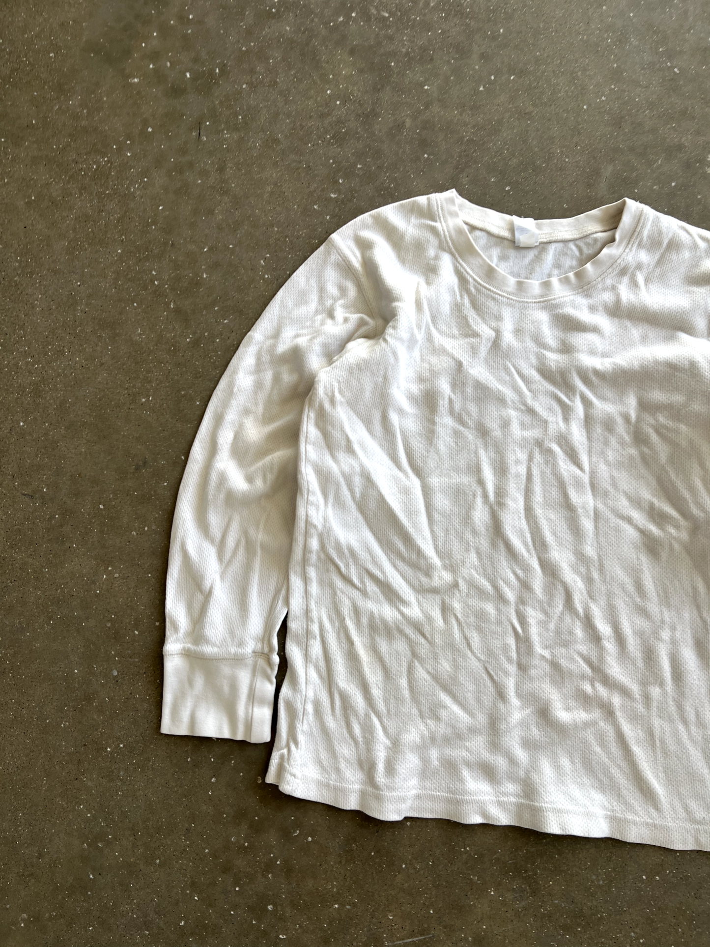 Vintage White Long Sleeve - M