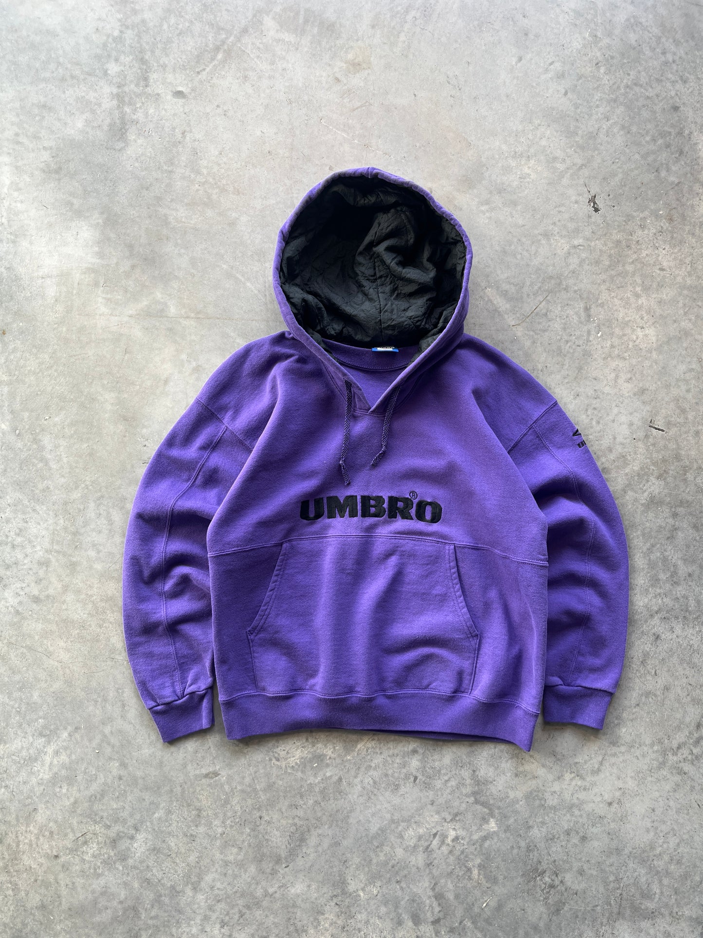 Vintage Purple Umbro Spellout Hoodie - M