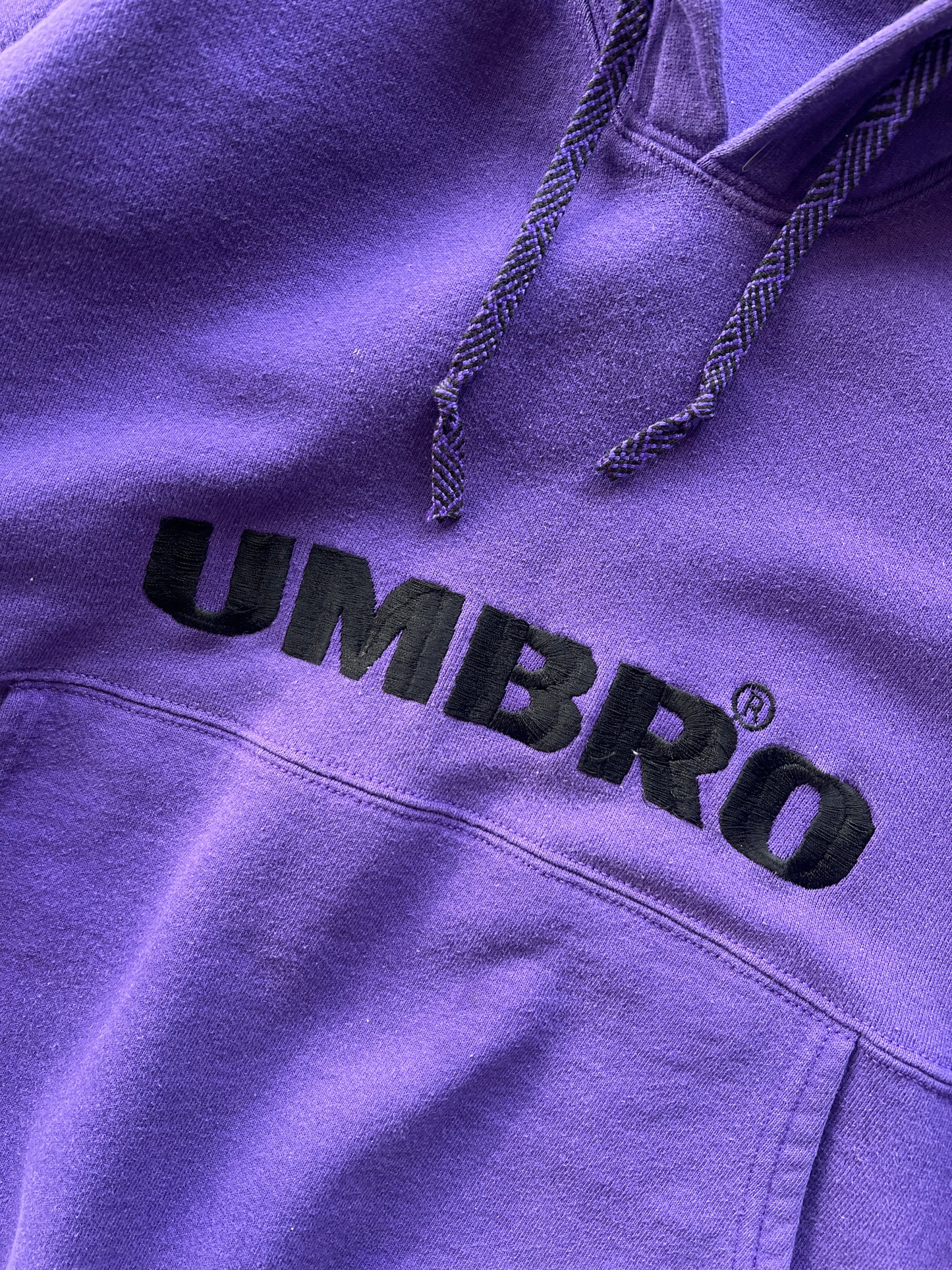 Vintage Purple Umbro Spellout Hoodie - M