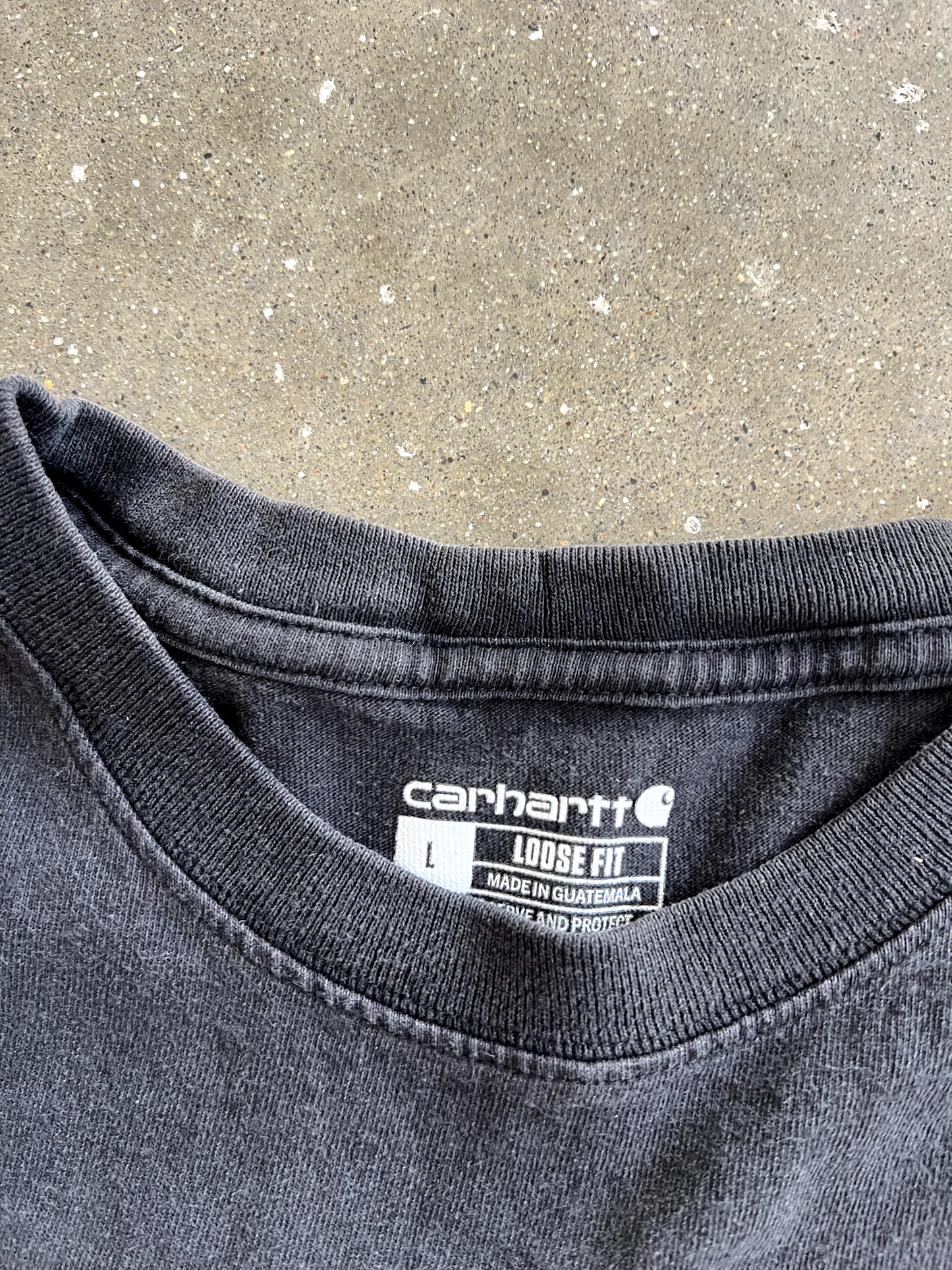 Vintage Black Carhartt Tee - L