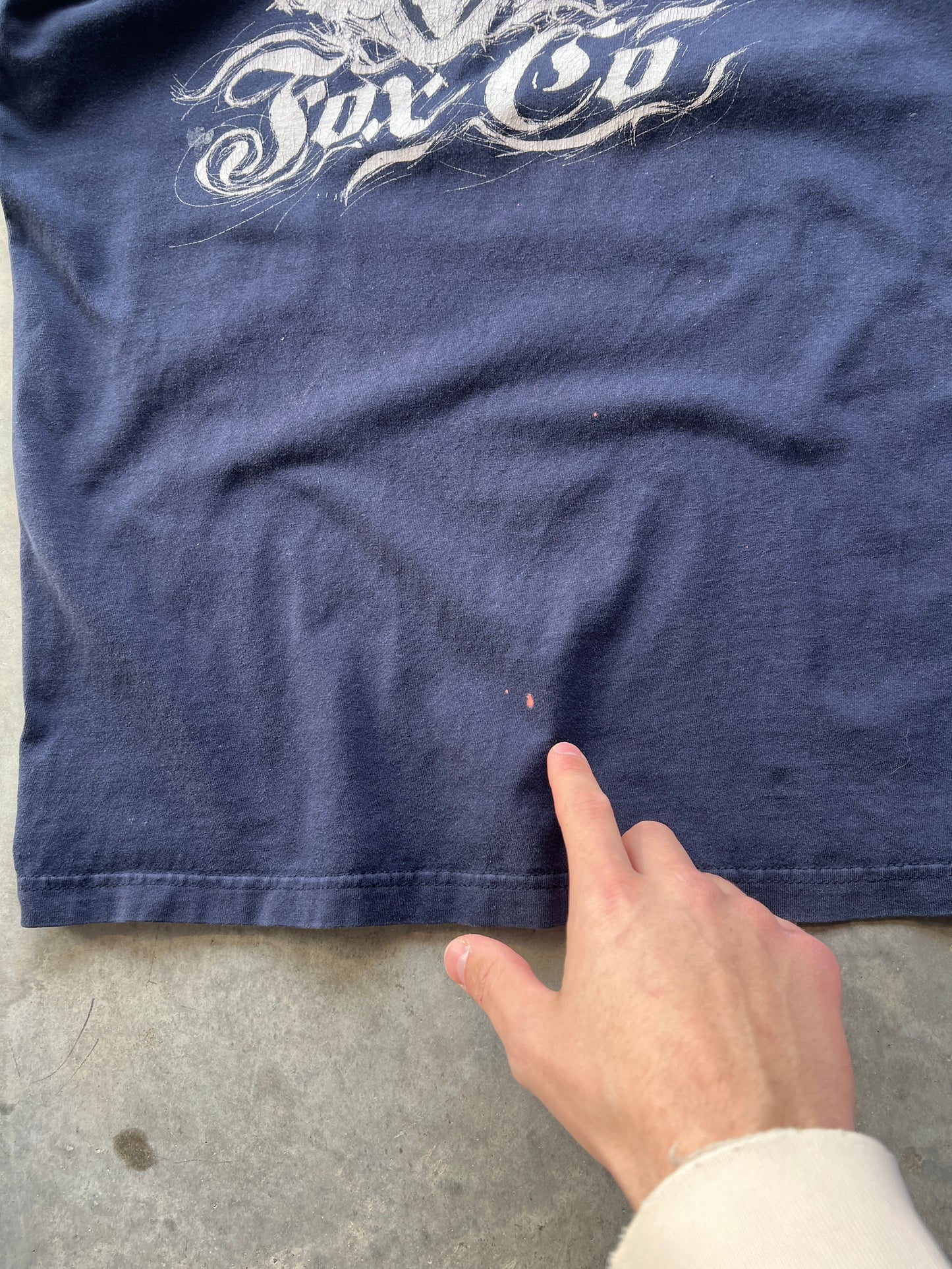 Vintage Navy Blue Fox Racing Shirt - S