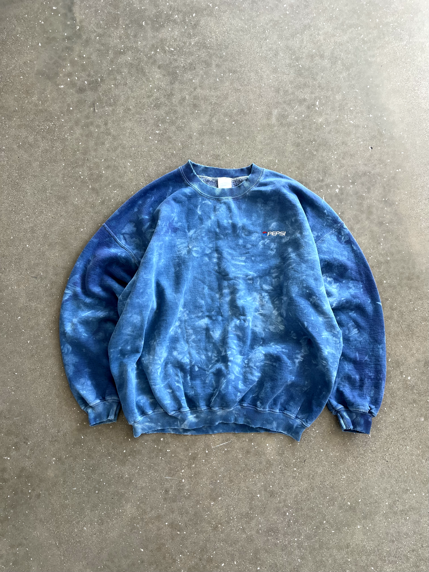 Vintage Blue Pepsi Design Long Sleeve - XL